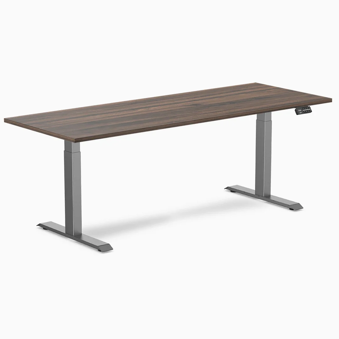 Desky Dual Melamine Sit Stand Desk - Image 132