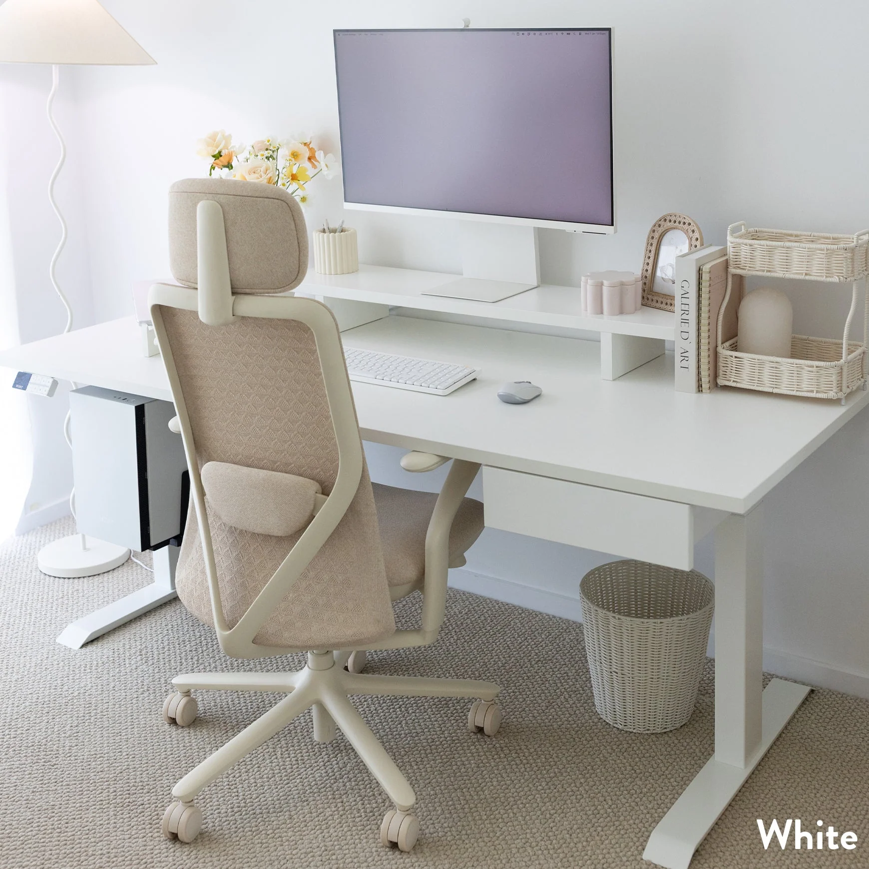 Desky Dual Melamine Sit Stand Desk - Image 15