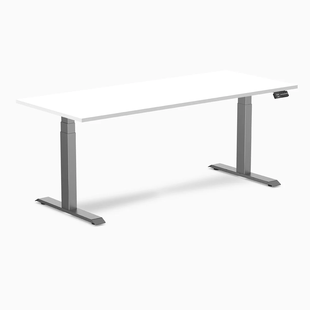 Desky Dual Melamine Sit Stand Desk - Image 20