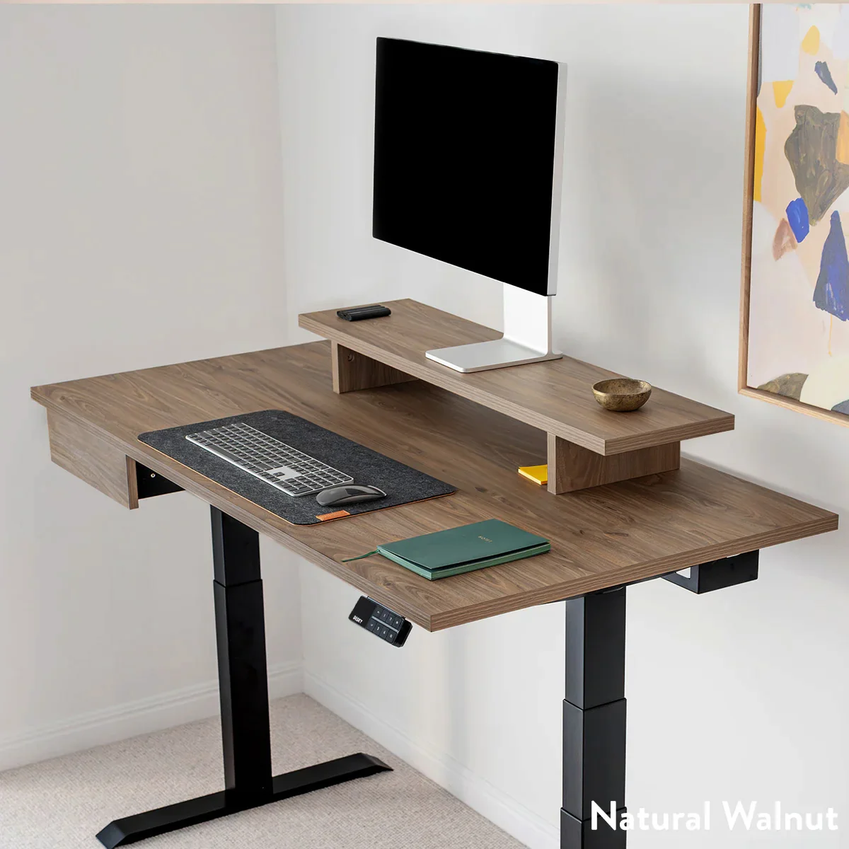 Desky Dual Melamine Sit Stand Desk - Image 3