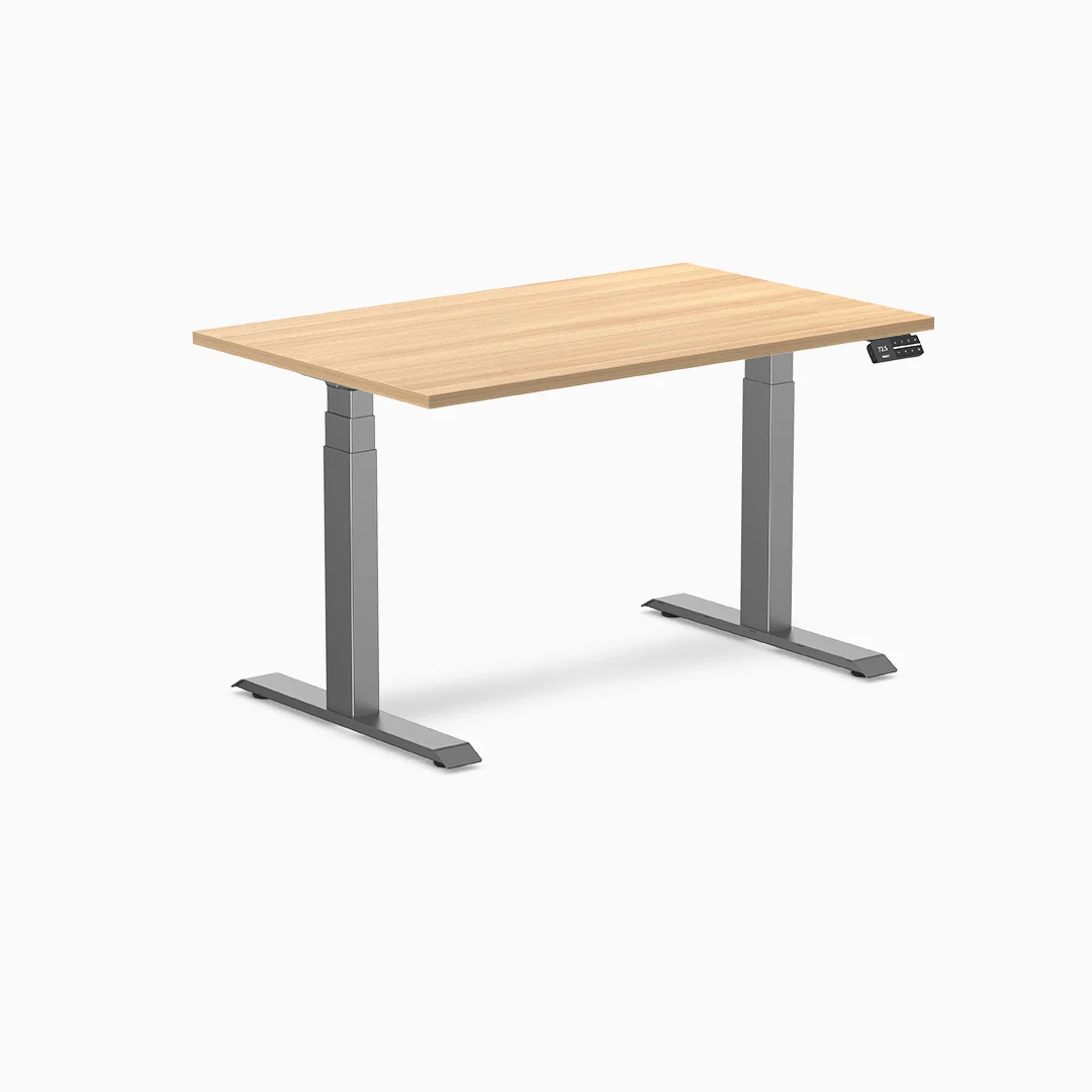 Desky Dual Melamine Sit Stand Desk - Image 36