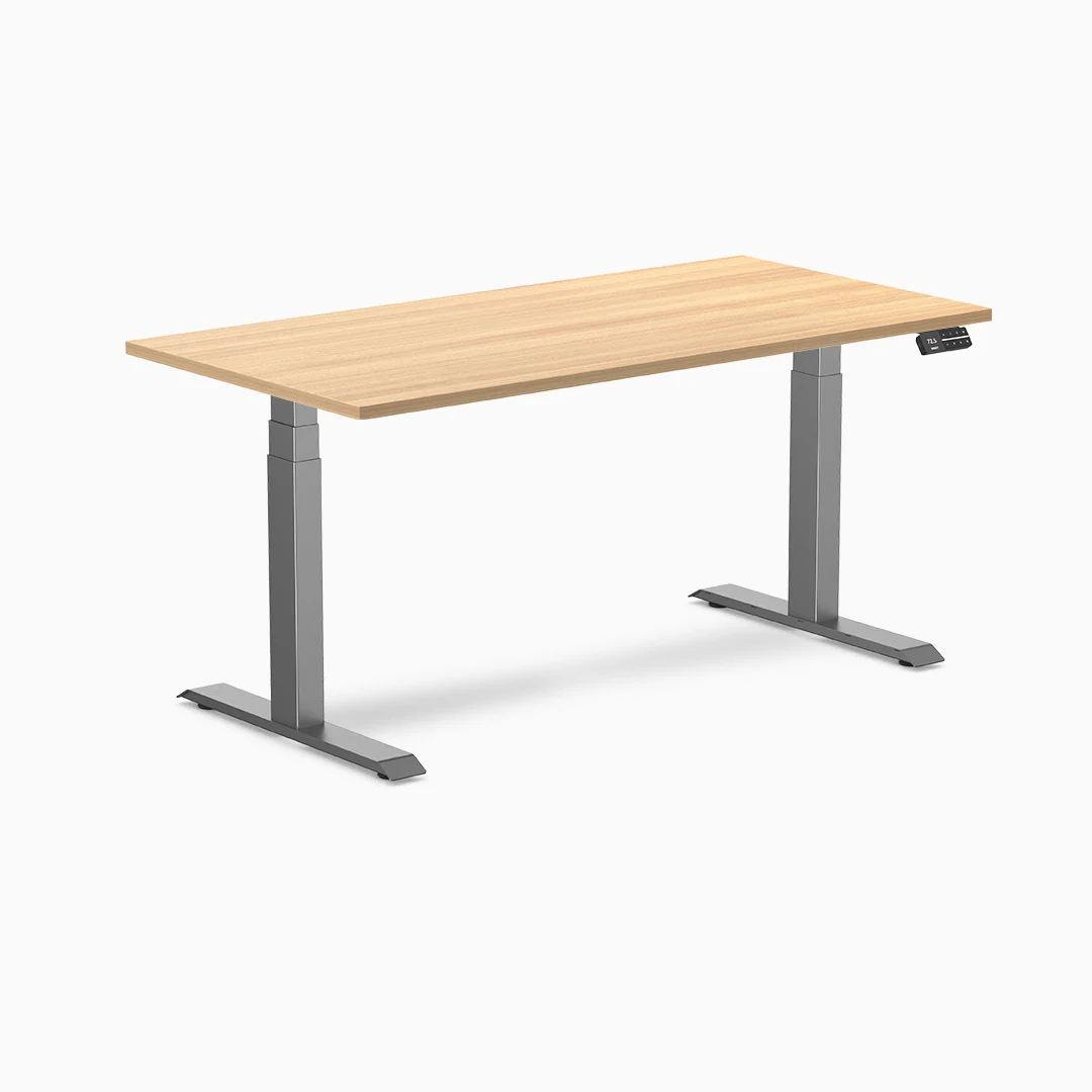 Desky Dual Melamine Sit Stand Desk - Image 37