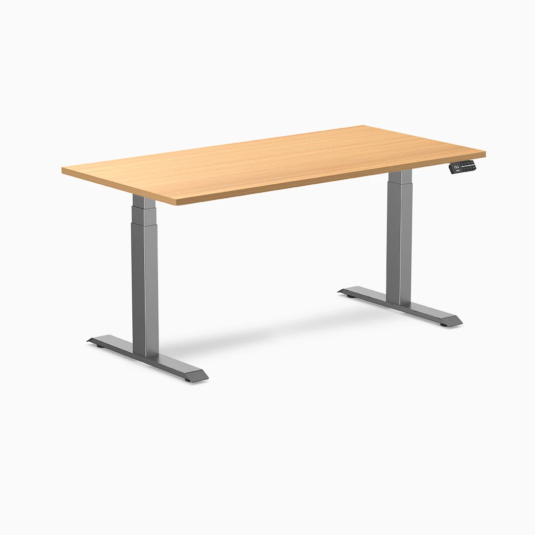 Desky Dual Melamine Sit Stand Desk - Image 40
