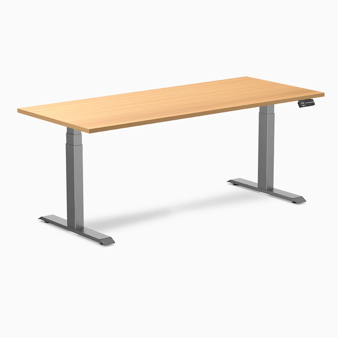 Desky Dual Melamine Sit Stand Desk - Image 41