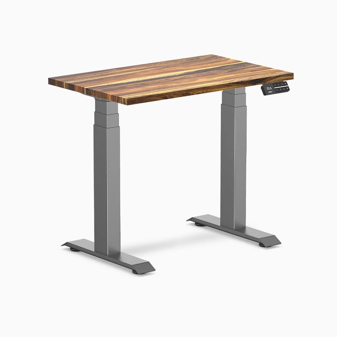 Desky Dual Mini Hardwood Sit Stand Desk - Image 12