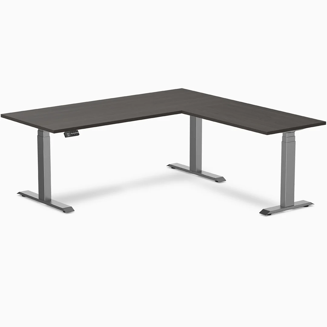 Desky Eco L-Shape Melamine Sit Stand Desk - Image 21