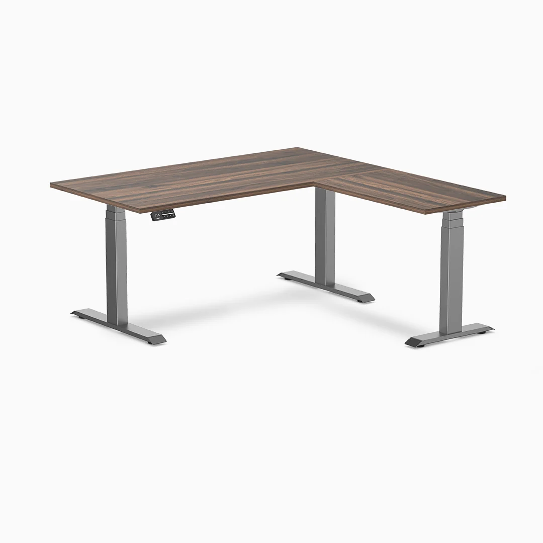Desky Eco L-Shape Melamine Sit Stand Desk - Image 24
