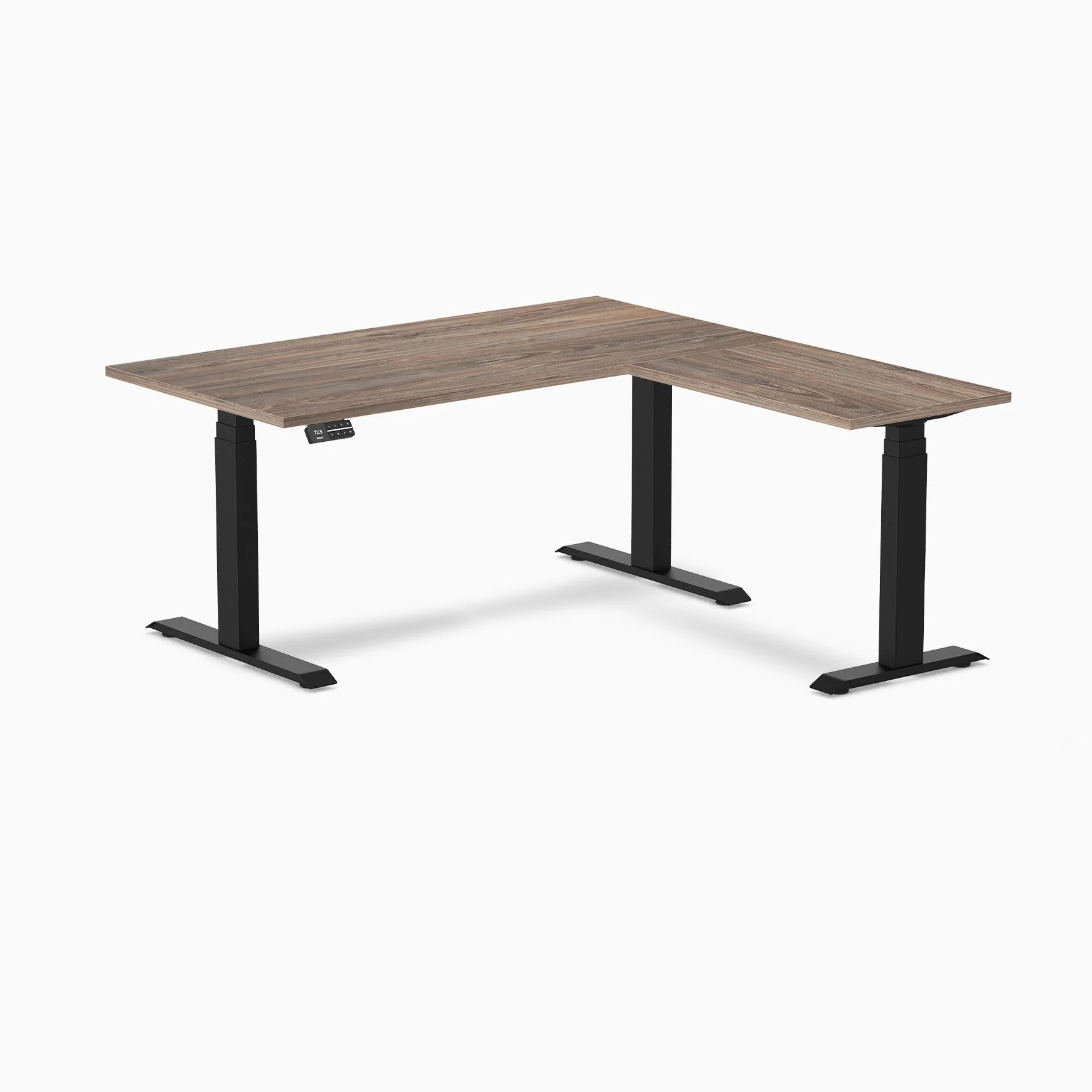 Desky Eco L-Shape Melamine Sit Stand Desk - Image 38