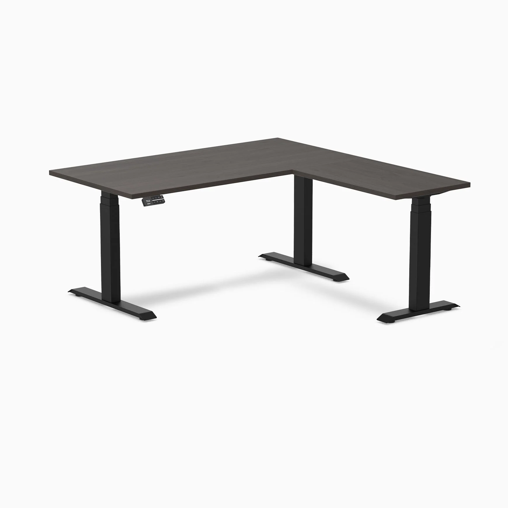 Desky Eco L-Shape Melamine Sit Stand Desk - Image 42