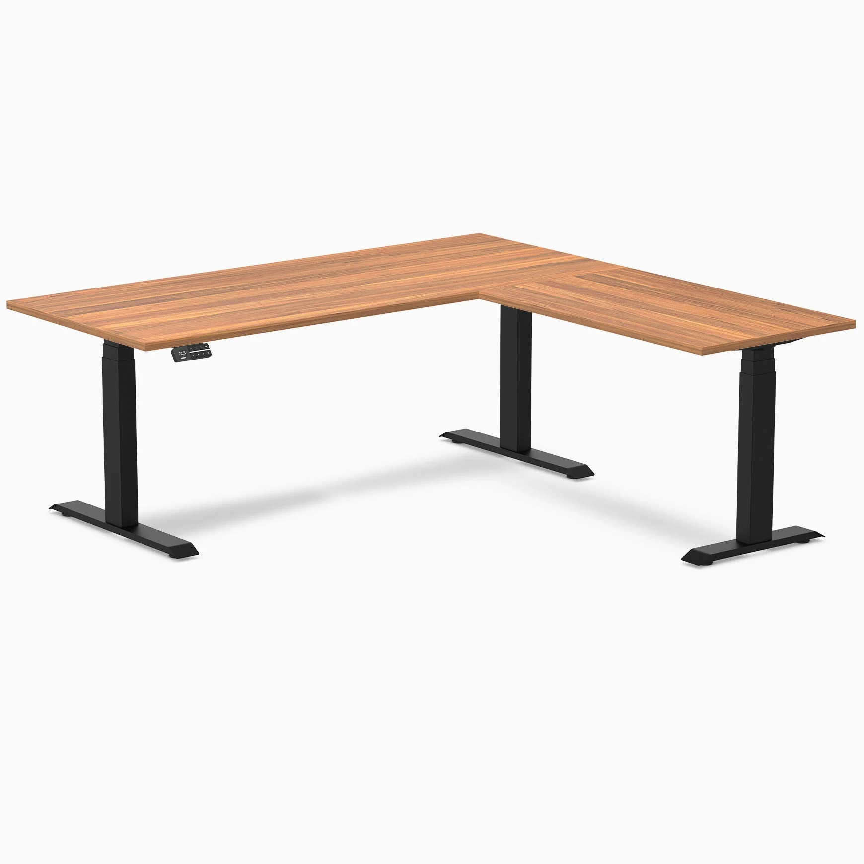 Desky Eco L-Shape Melamine Sit Stand Desk - Image 48