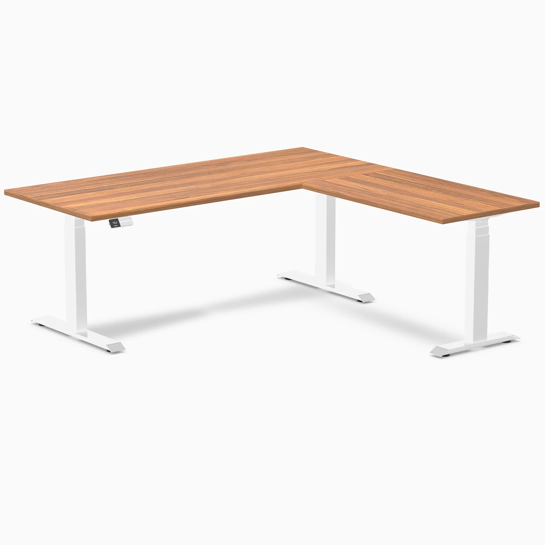 Desky Eco L-Shape Melamine Sit Stand Desk - Image 49