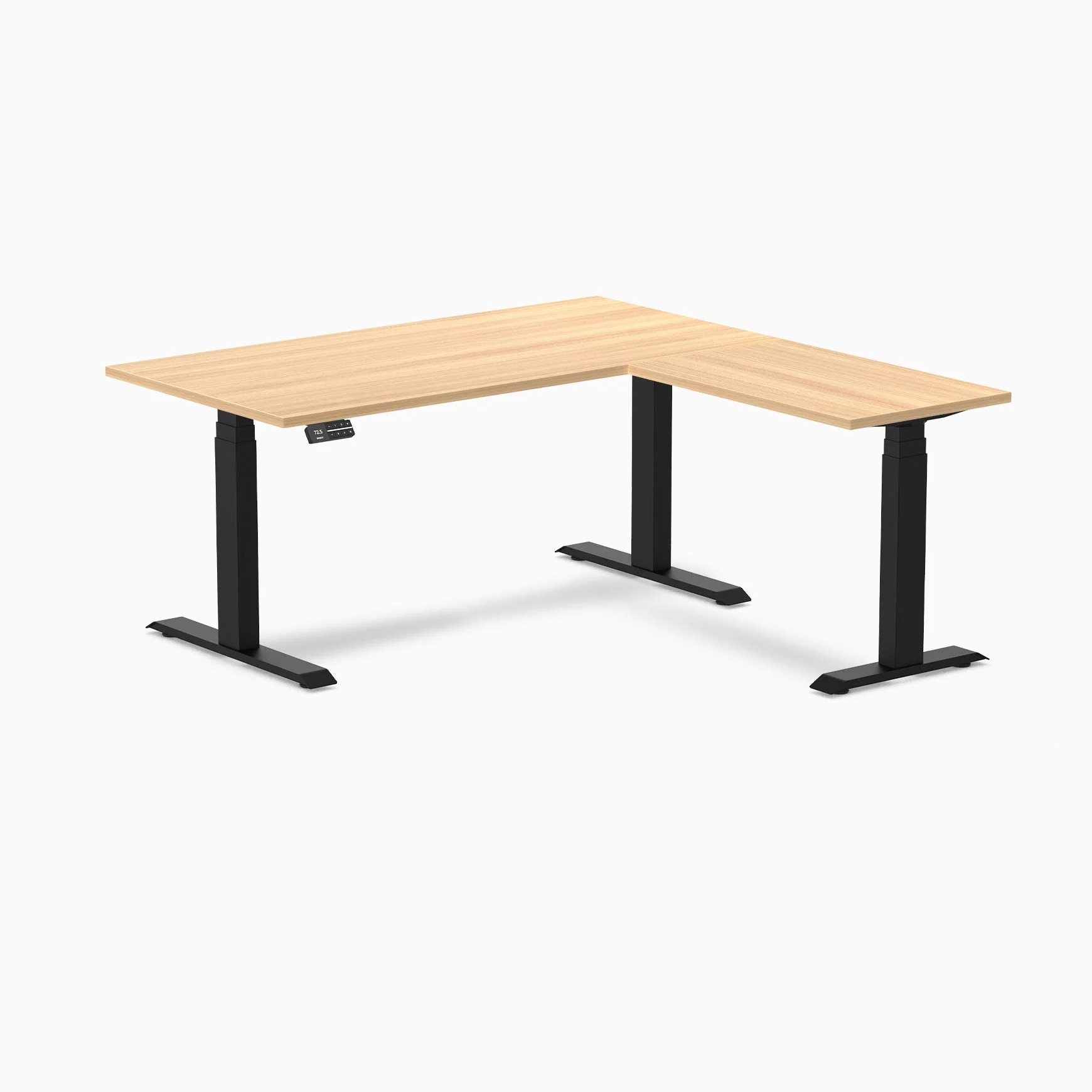 Desky Eco L-Shape Melamine Sit Stand Desk - Image 54