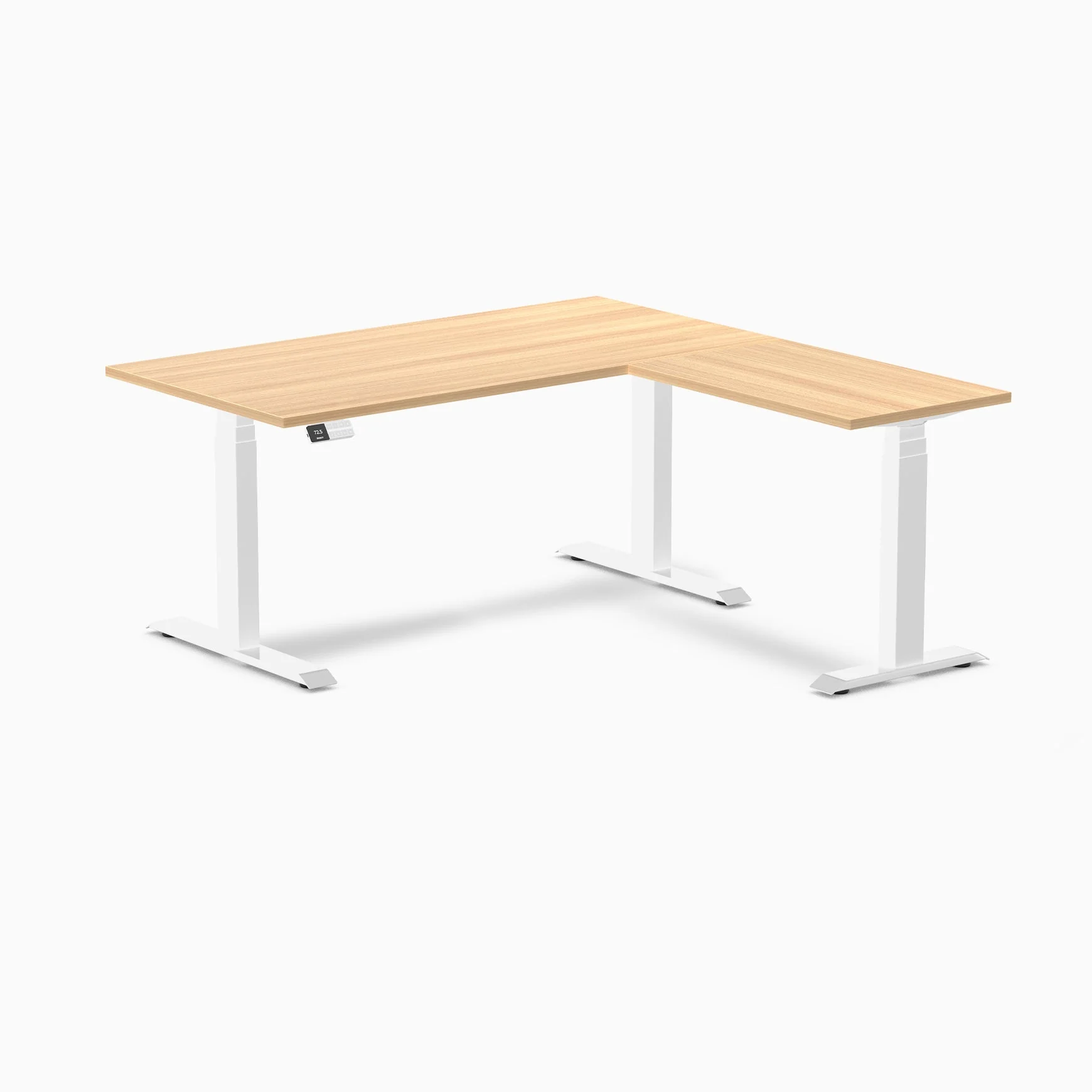 Desky Eco L-Shape Melamine Sit Stand Desk - Image 55