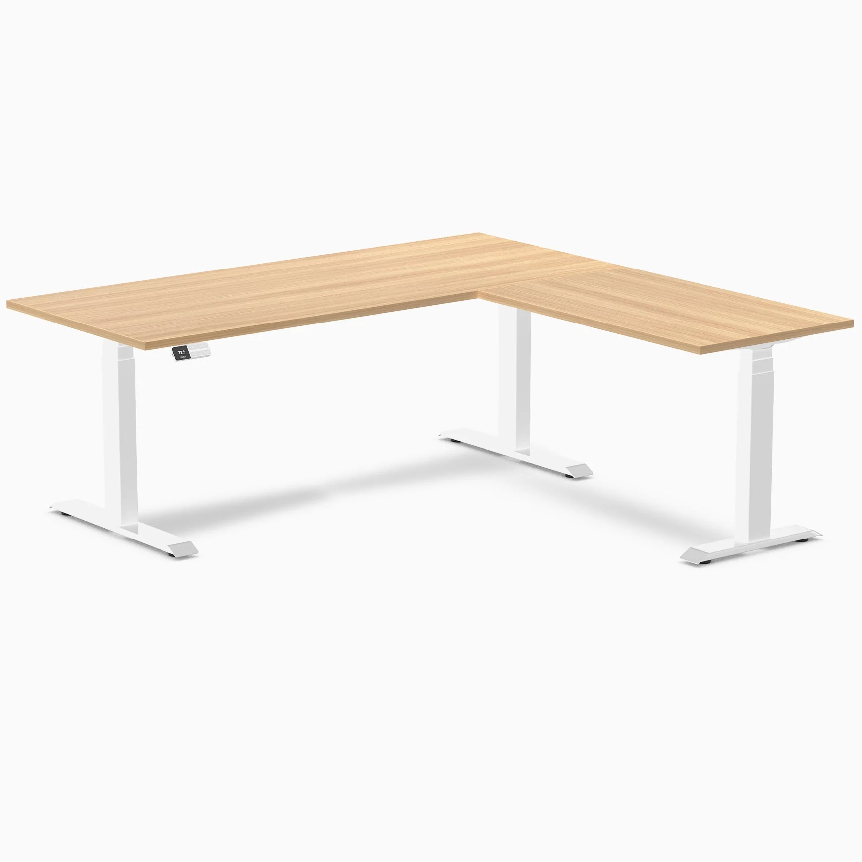 Desky Eco L-Shape Melamine Sit Stand Desk - Image 57