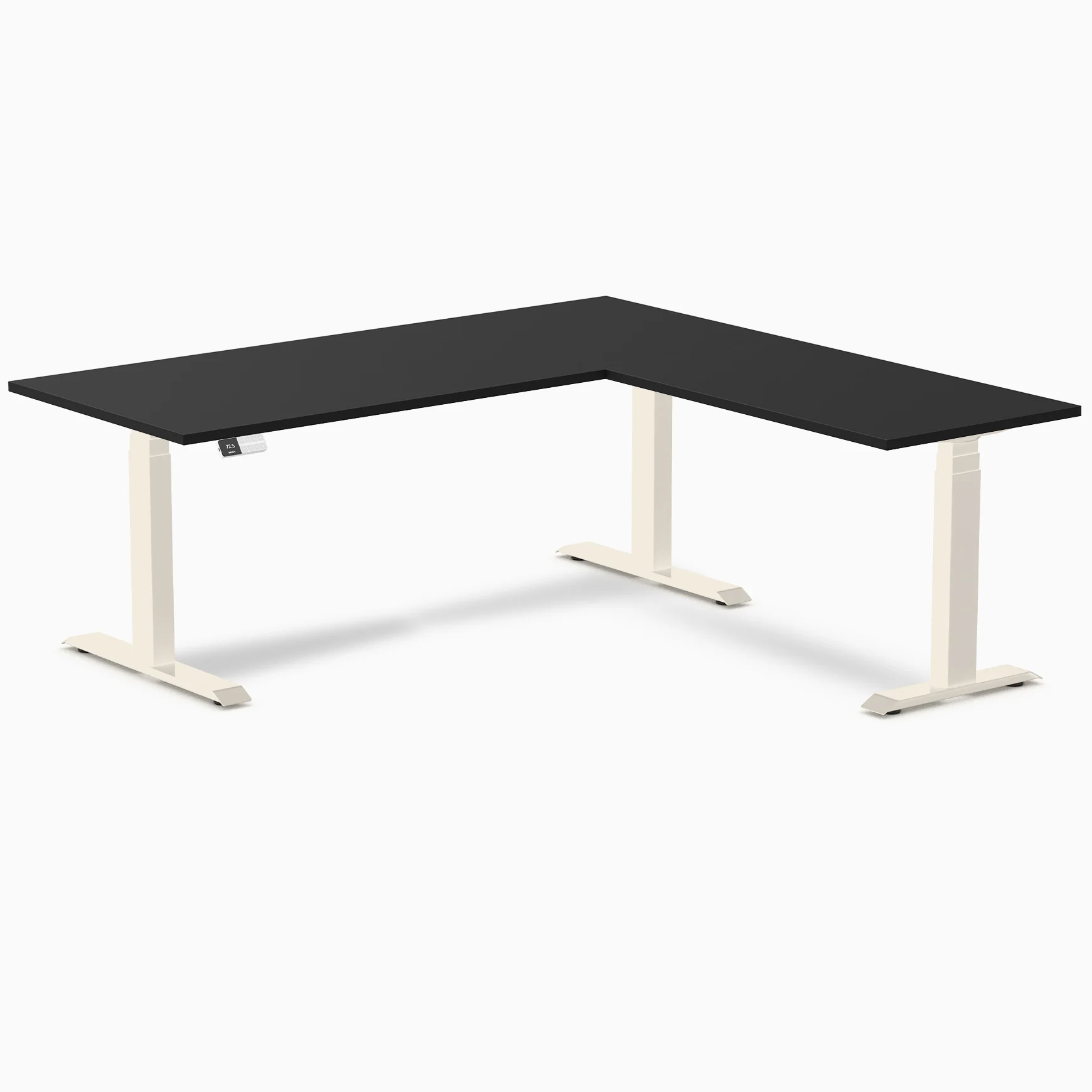 Desky Eco L-Shape Melamine Sit Stand Desk - Image 59