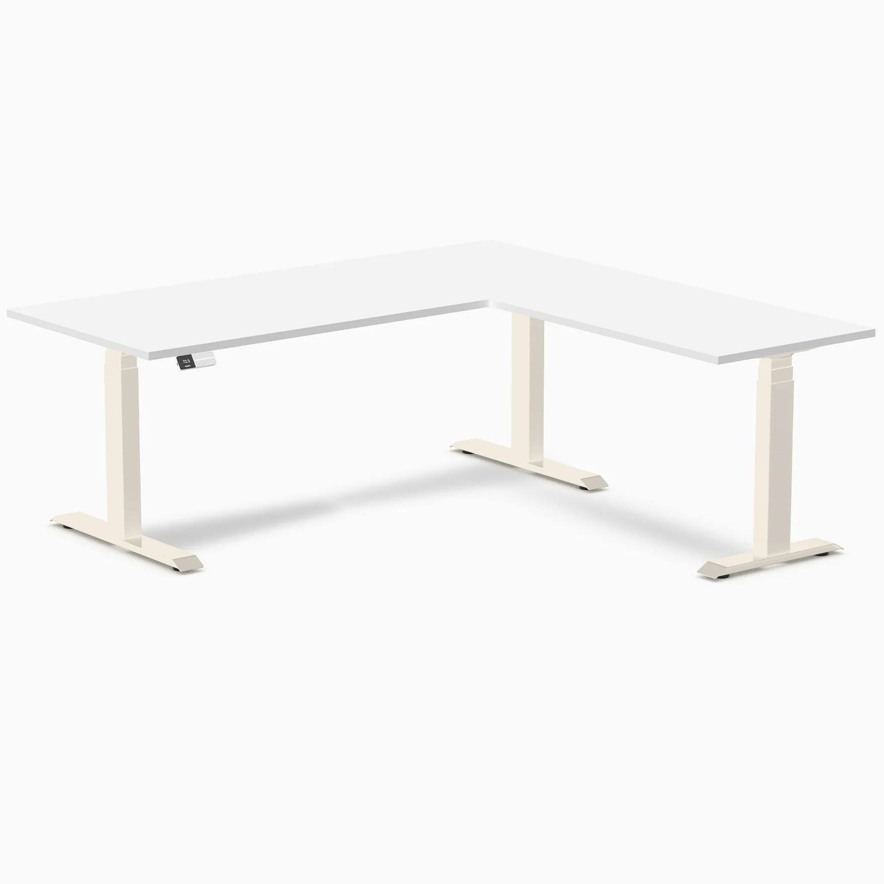 Desky Eco L-Shape Melamine Sit Stand Desk - Image 61