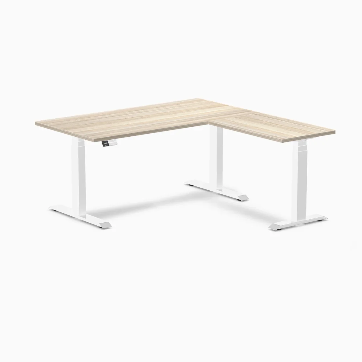 Desky Eco L-Shape Melamine Sit Stand Desk - Image 73