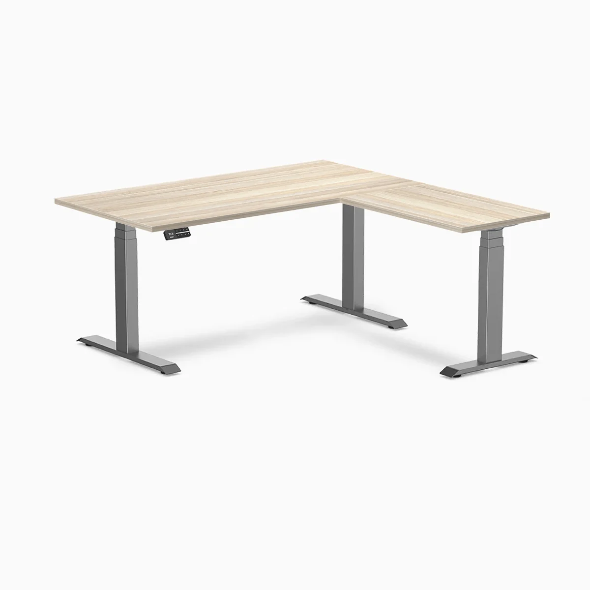 Desky Eco L-Shape Melamine Sit Stand Desk - Image 75
