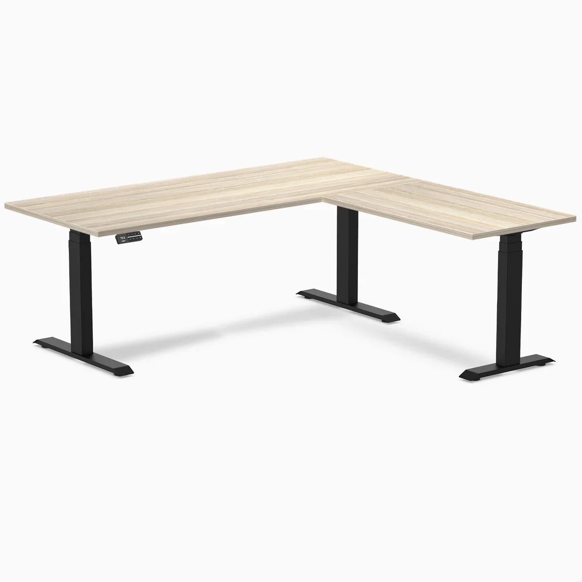 Desky Eco L-Shape Melamine Sit Stand Desk - Image 76