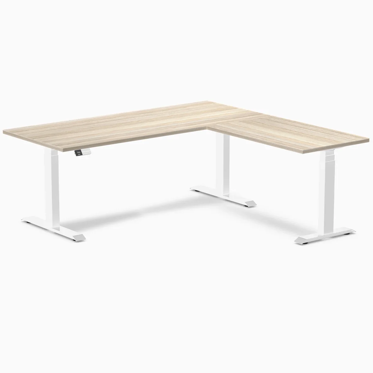 Desky Eco L-Shape Melamine Sit Stand Desk - Image 77