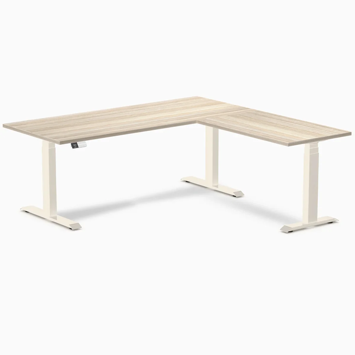 Desky Eco L-Shape Melamine Sit Stand Desk - Image 78