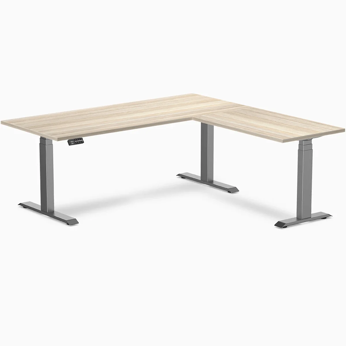 Desky Eco L-Shape Melamine Sit Stand Desk - Image 79