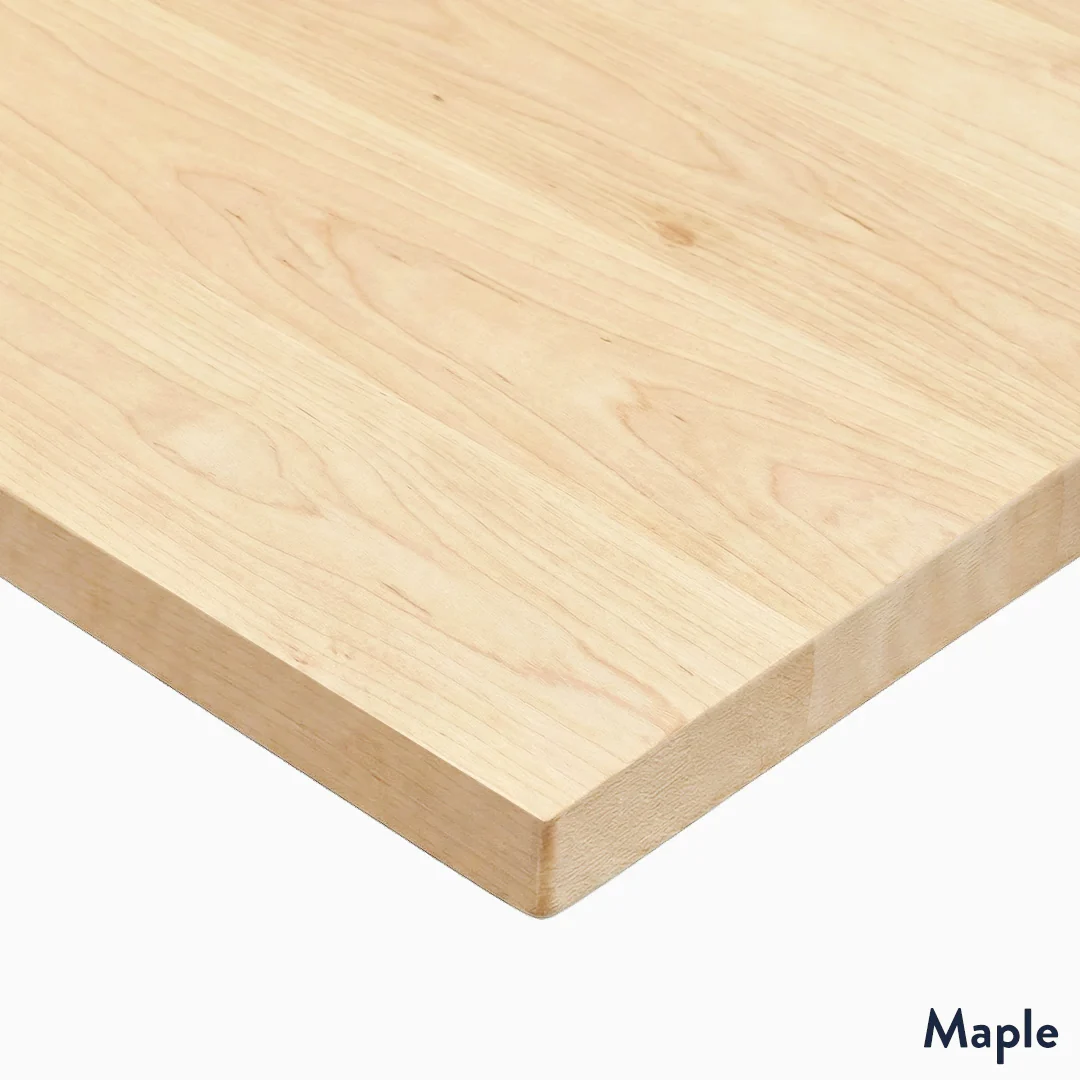 Desky Hardwood L-Shape Sit Stand Desk - Image 12