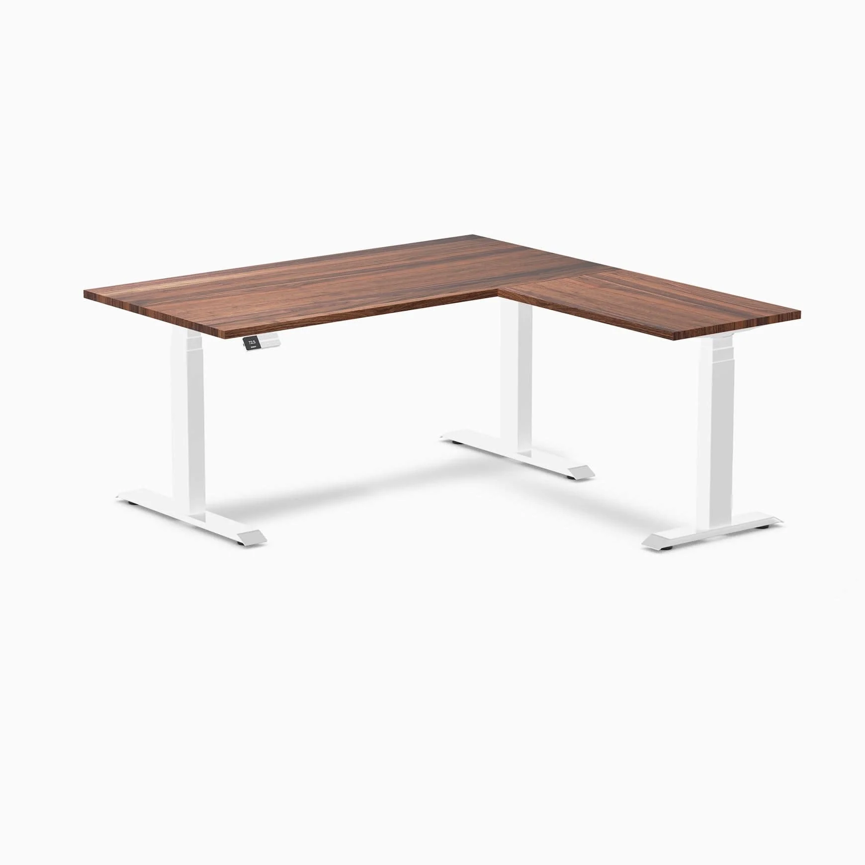 Desky Hardwood L-Shape Sit Stand Desk - Image 31