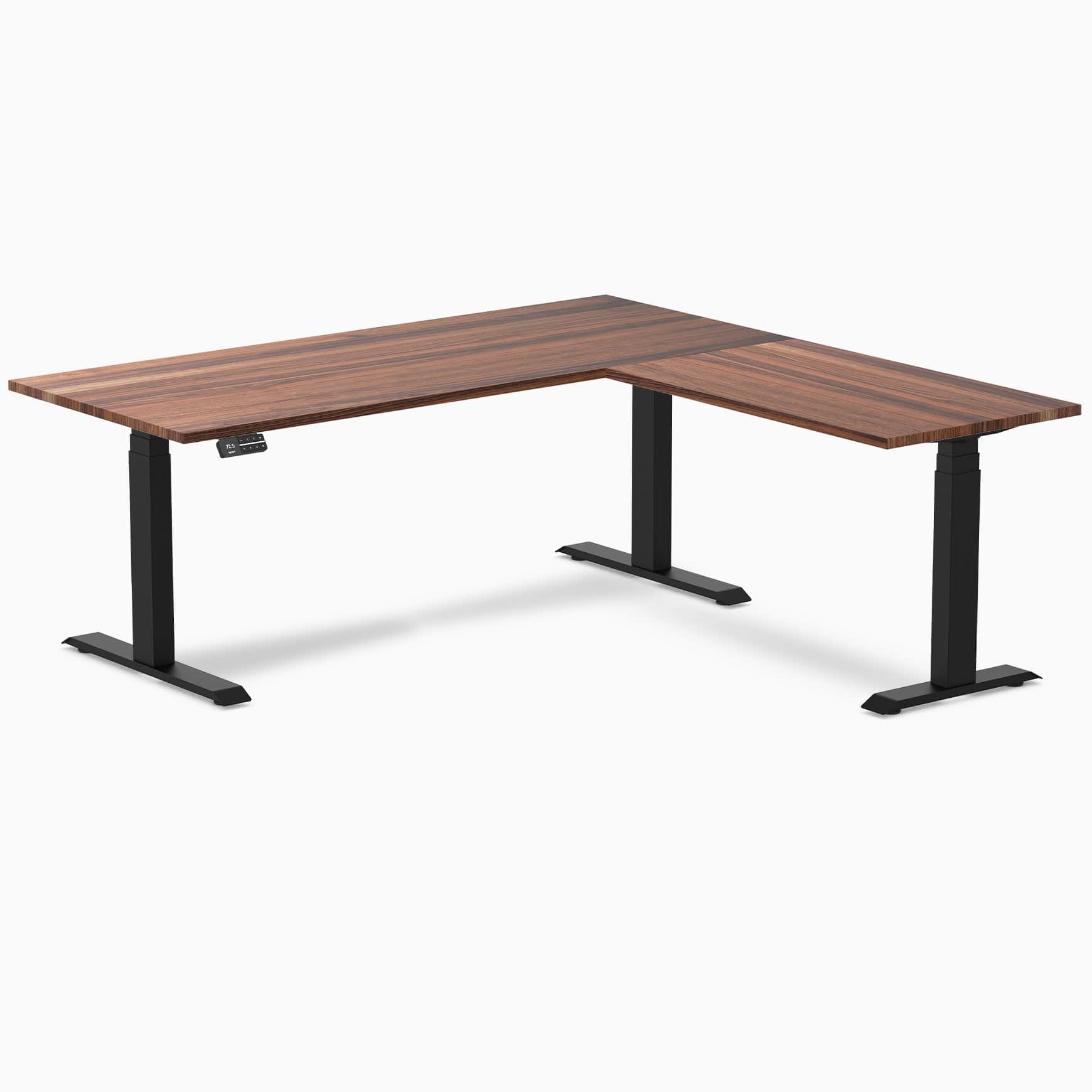Desky Hardwood L-Shape Sit Stand Desk - Image 32