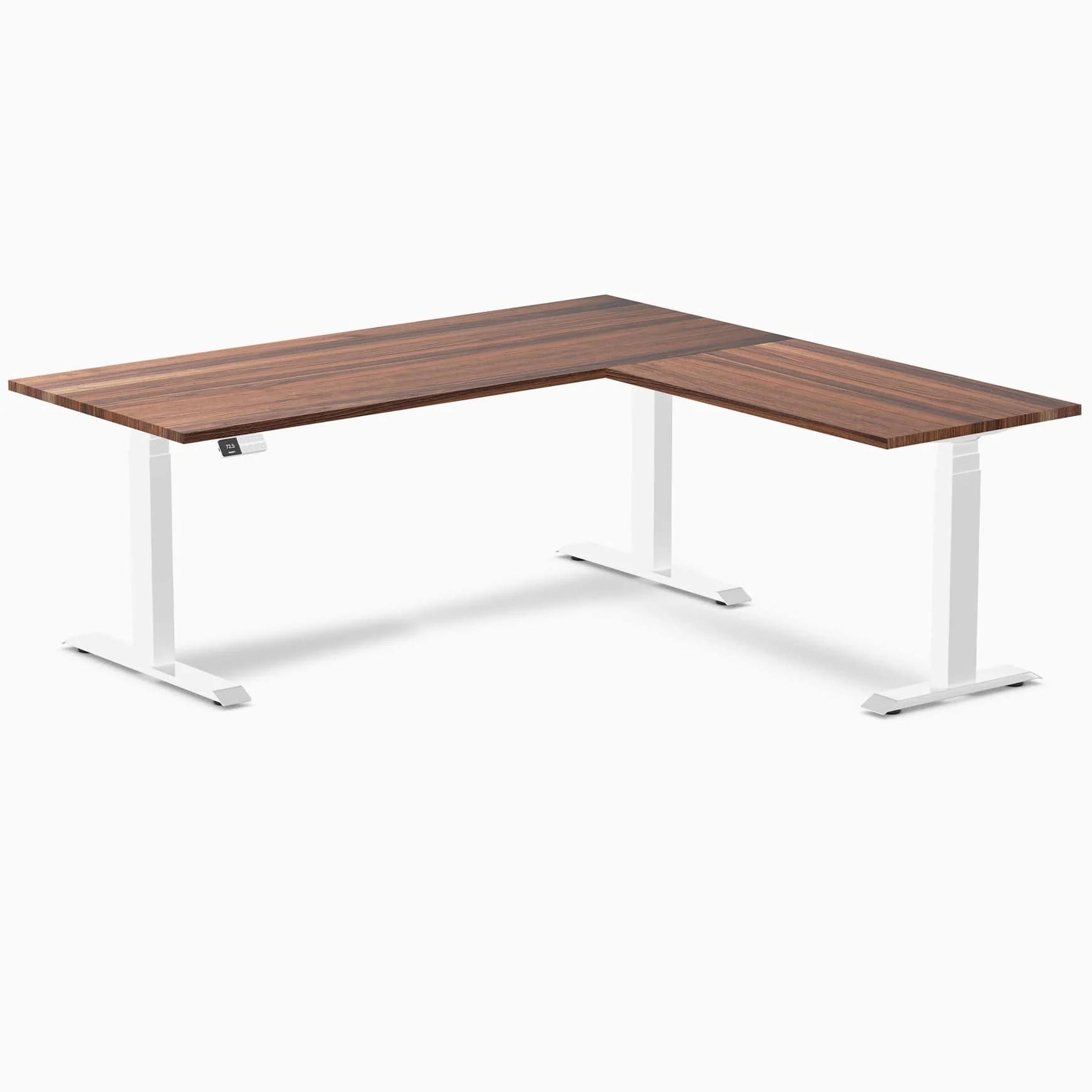 Desky Hardwood L-Shape Sit Stand Desk - Image 33
