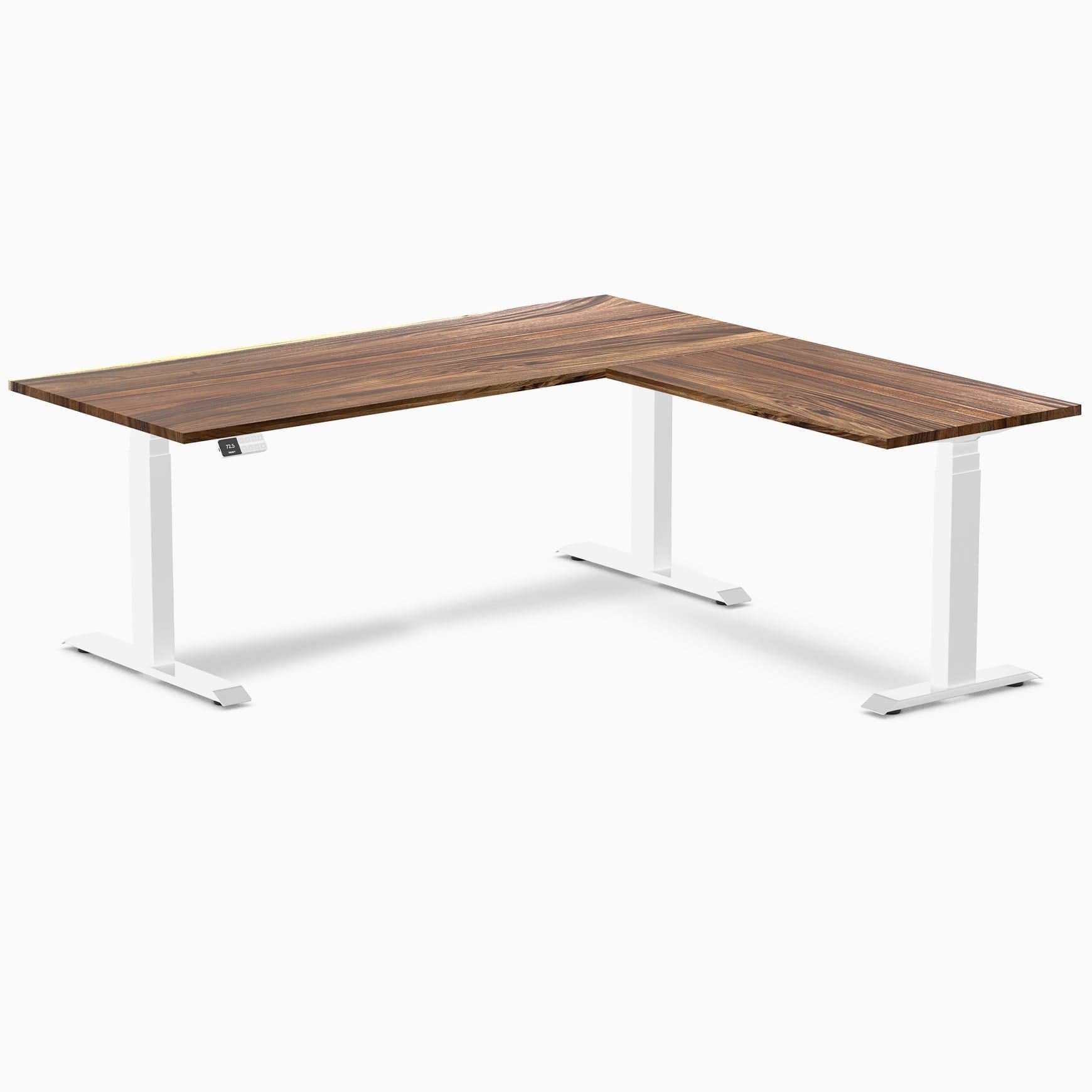Desky Hardwood L-Shape Sit Stand Desk - Image 37