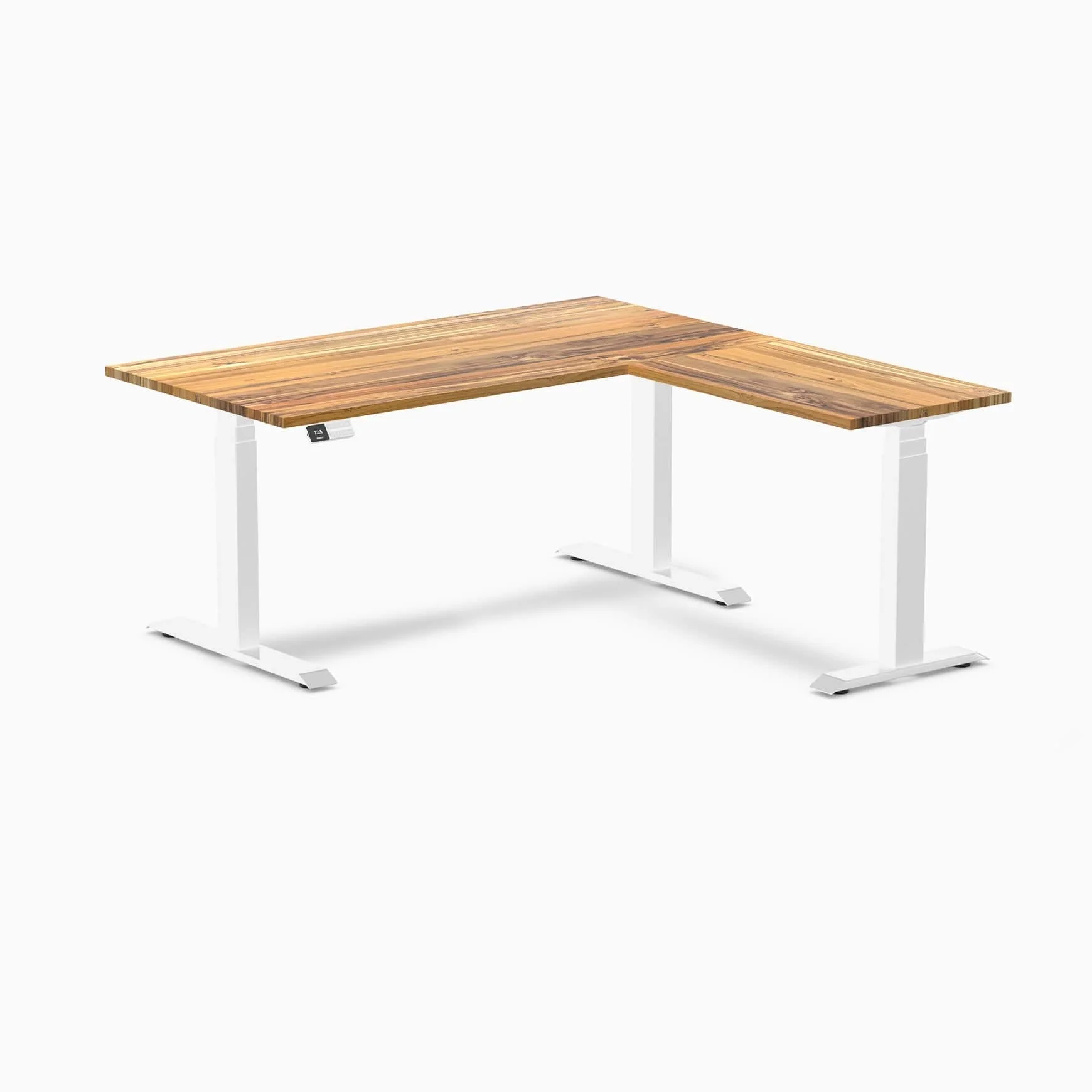 Desky Hardwood L-Shape Sit Stand Desk - Image 47