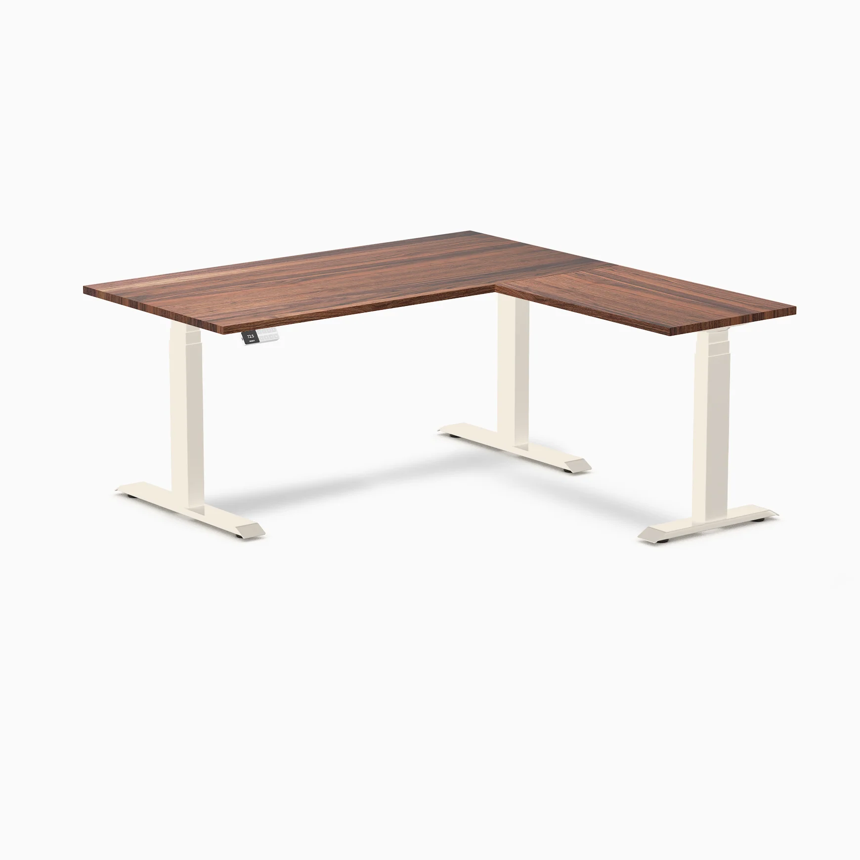 Desky Hardwood L-Shape Sit Stand Desk - Image 86