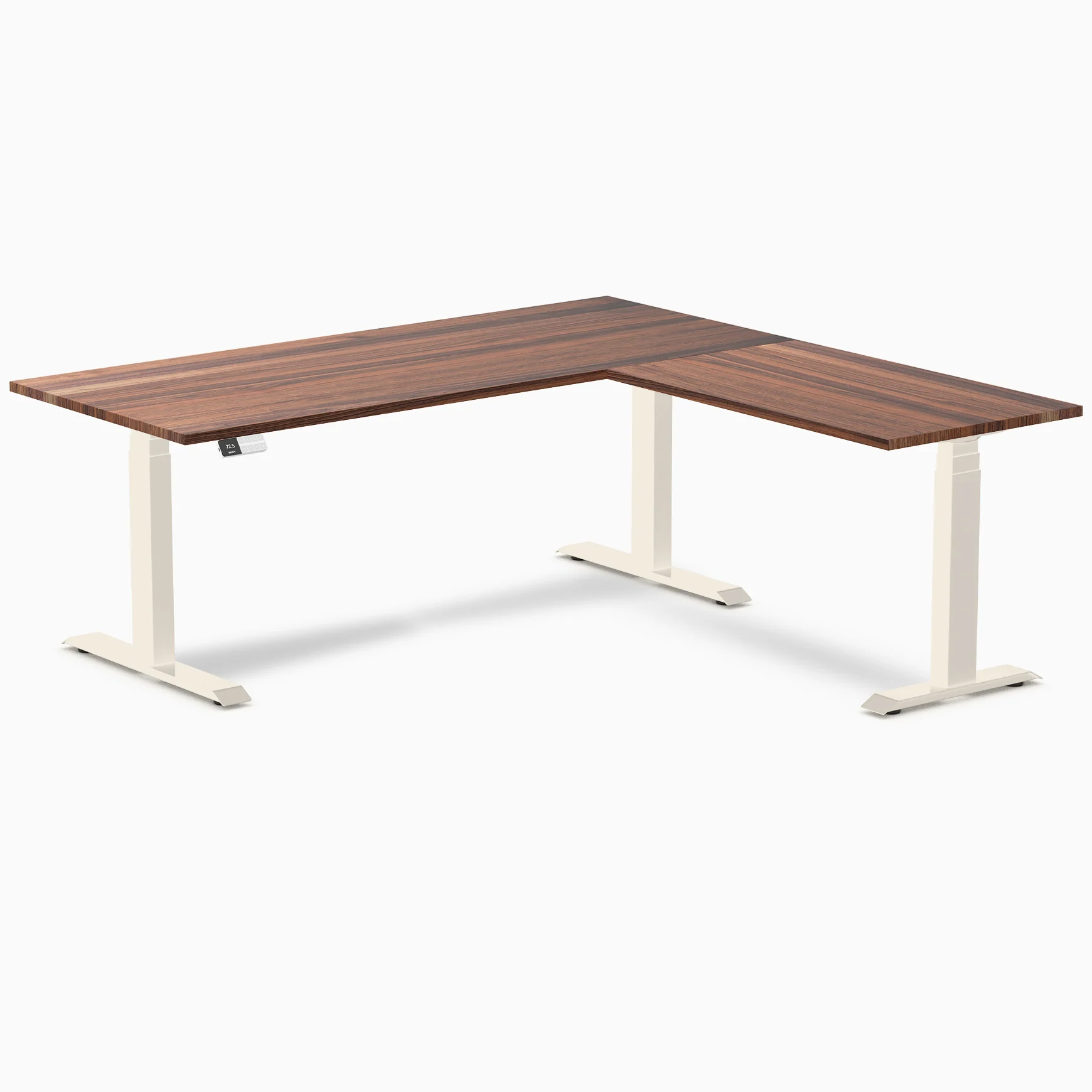 Desky Hardwood L-Shape Sit Stand Desk - Image 87