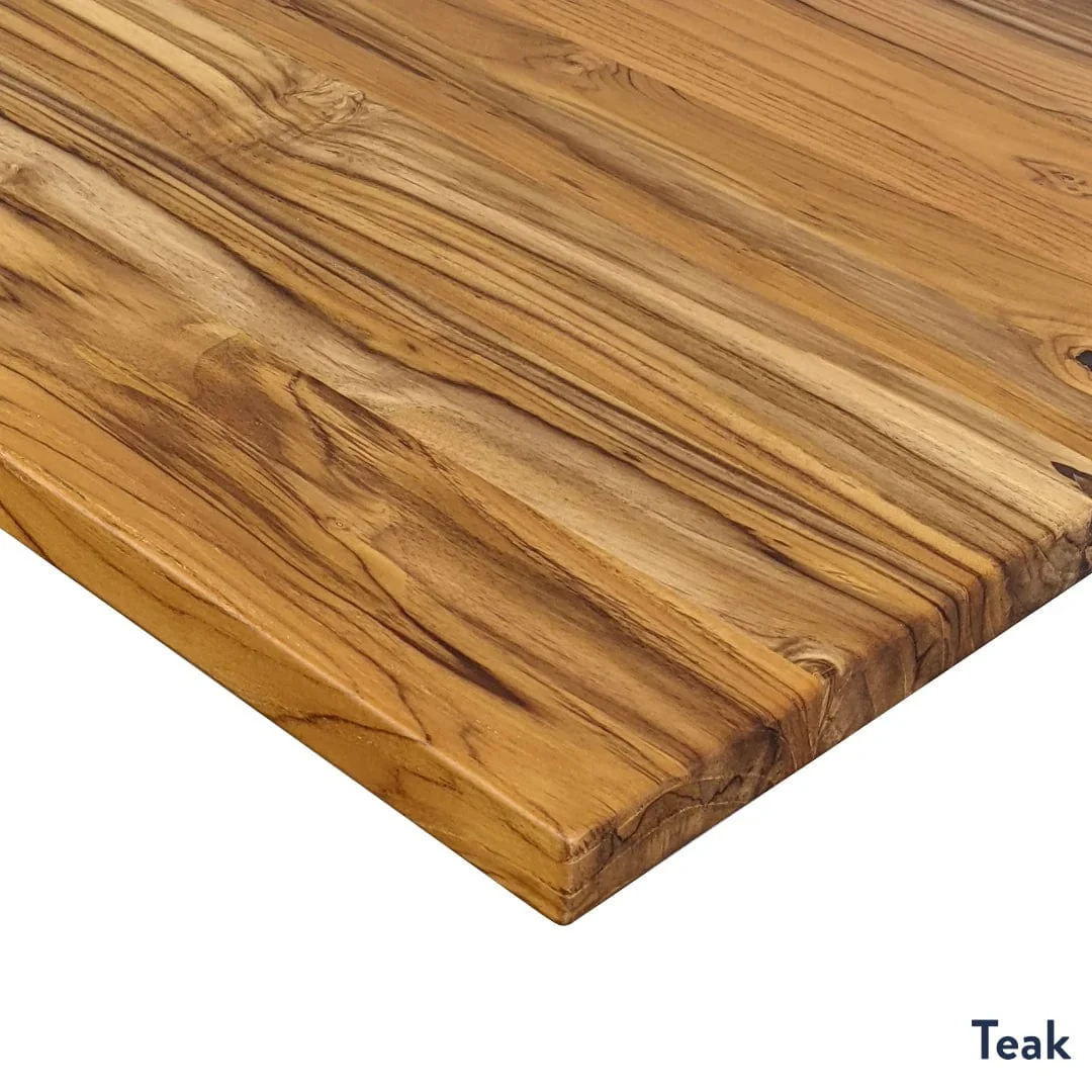 Desky Hardwood L-Shape Sit Stand Desk - Image 9