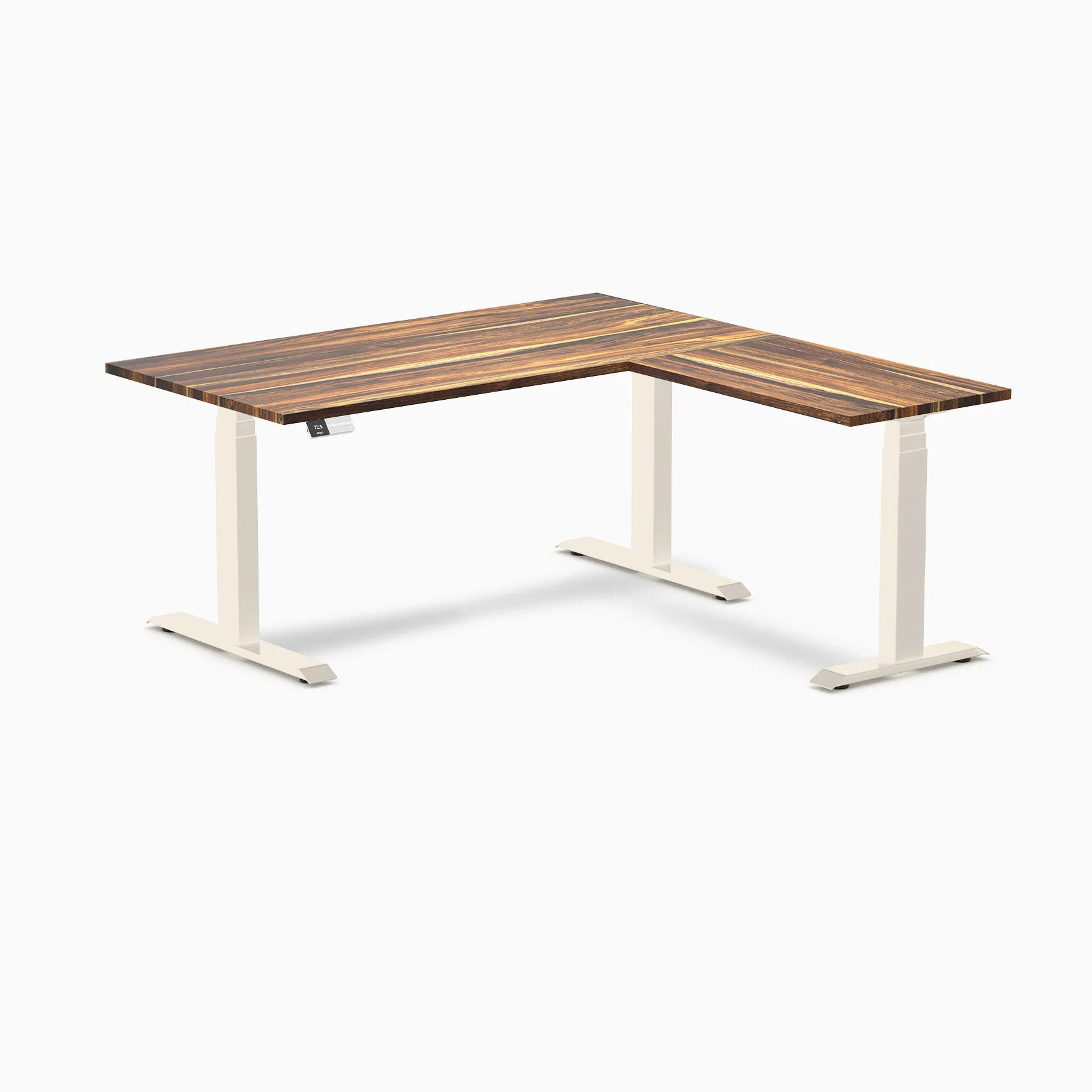 Desky Hardwood L-Shape Sit Stand Desk - Image 92