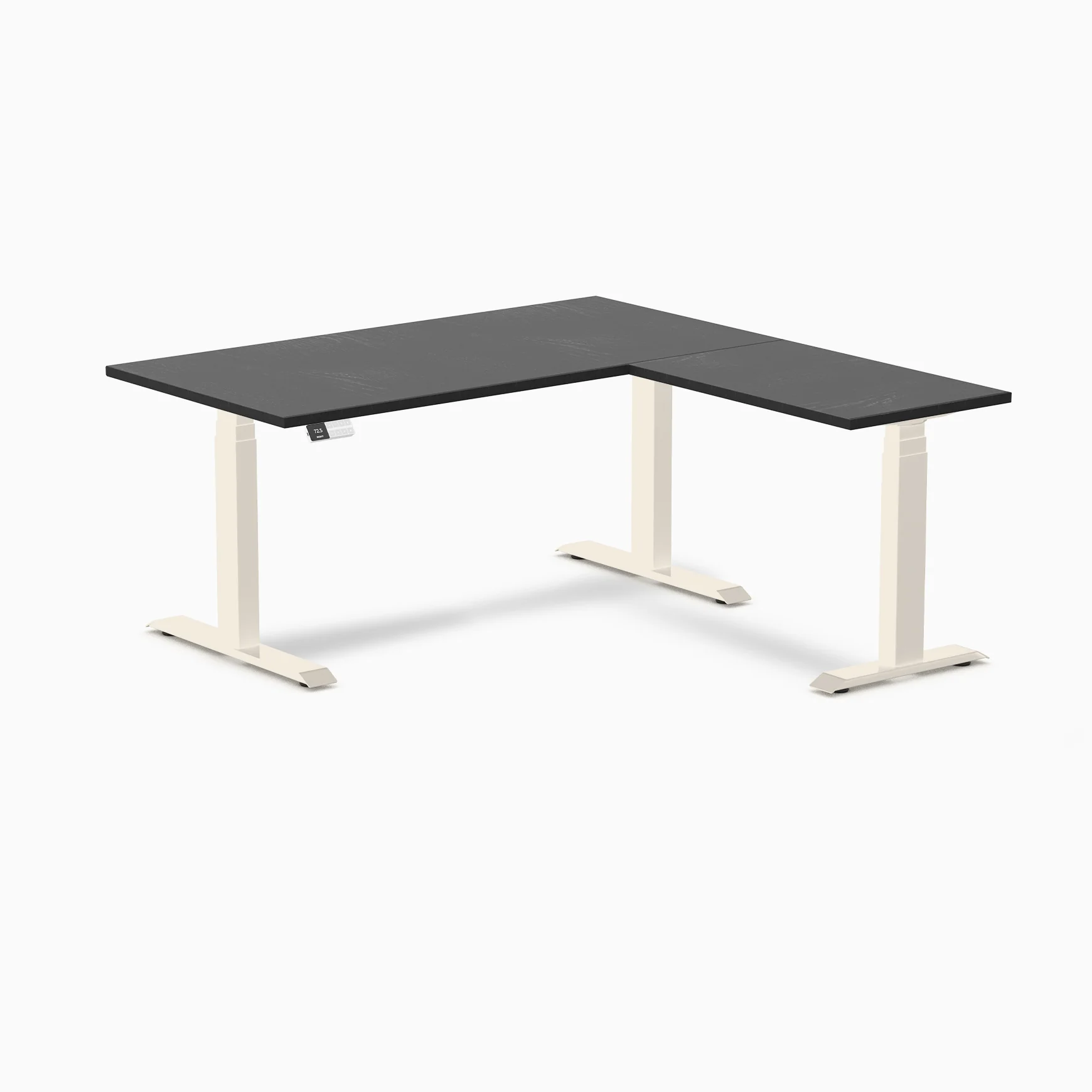 Desky Hardwood L-Shape Sit Stand Desk - Image 94