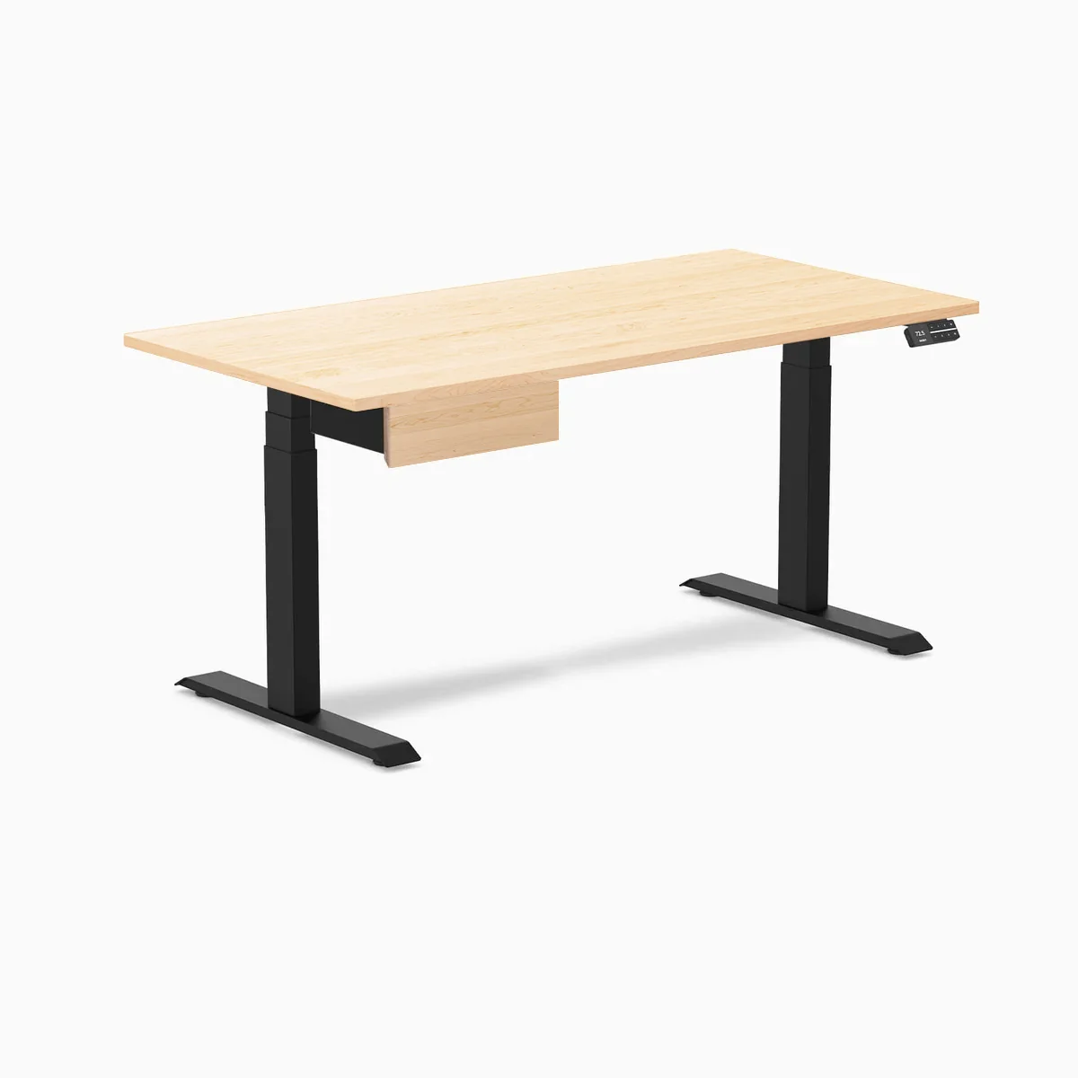 Desky Dual Hardwood Standing Desk With Drawer - Image 124