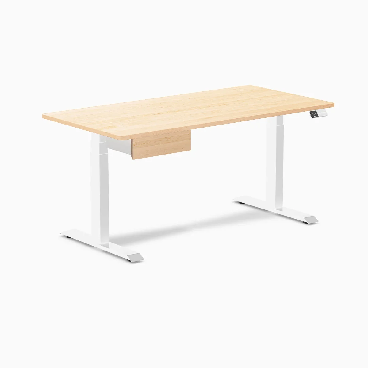 Desky Dual Hardwood Standing Desk With Drawer - Image 125