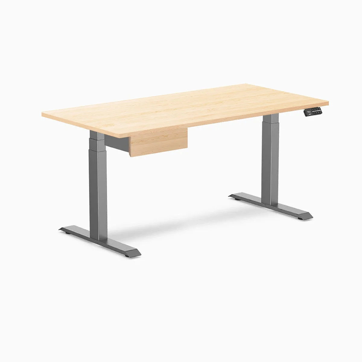 Desky Dual Hardwood Standing Desk With Drawer - Image 126