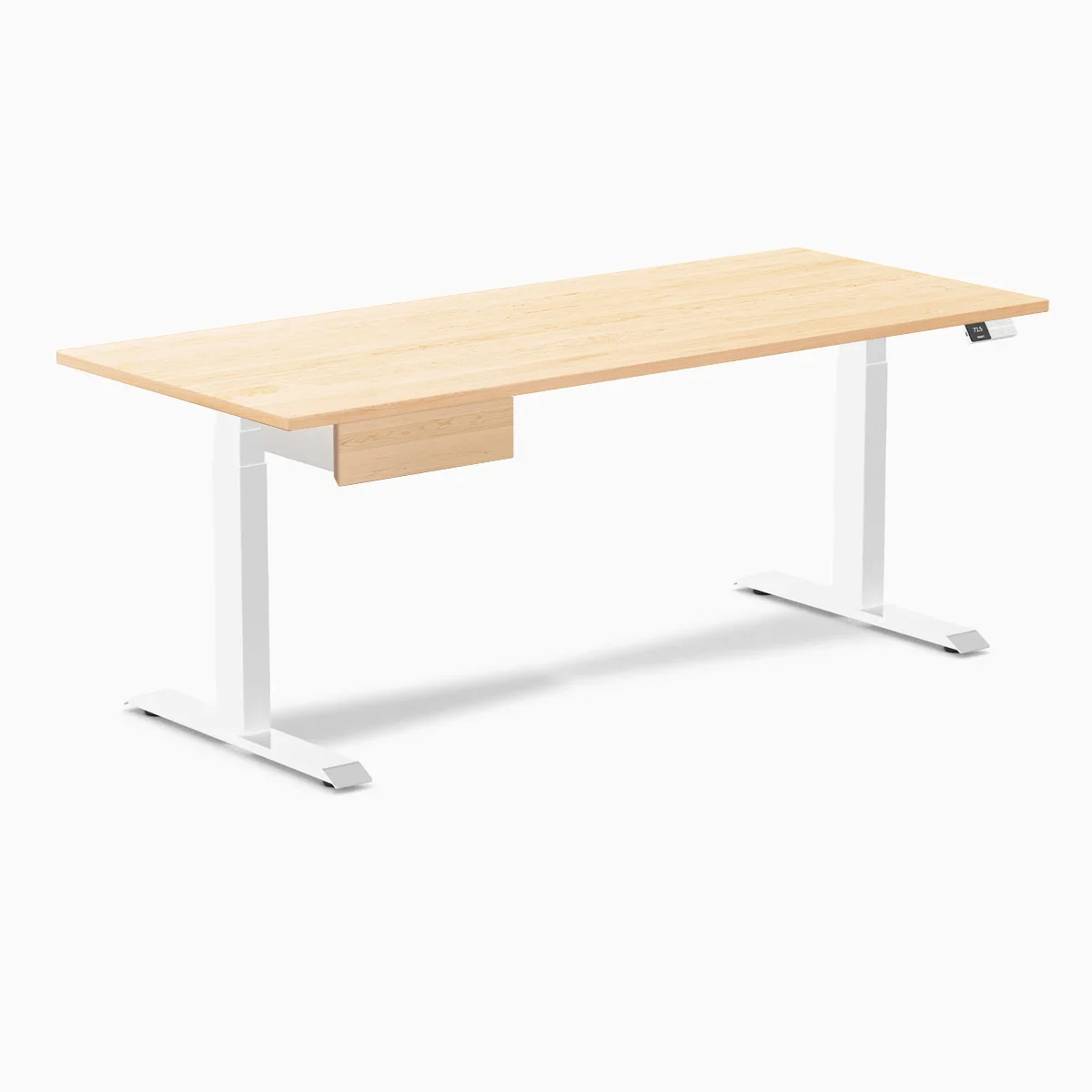 Desky Dual Hardwood Standing Desk With Drawer - Image 129