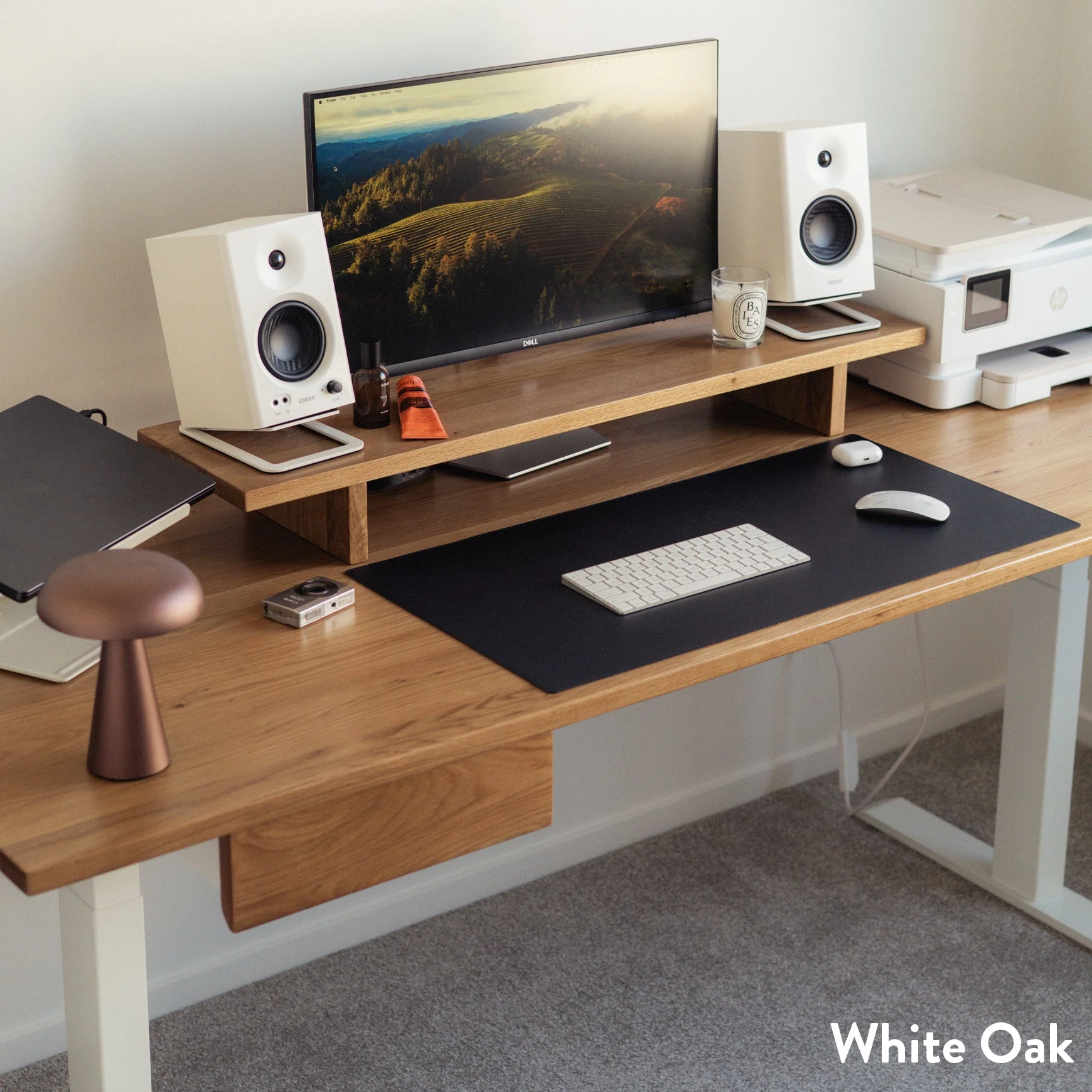 Desky Dual Hardwood Standing Desk With Drawer - Image 13