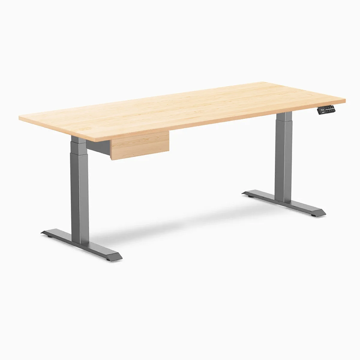 Desky Dual Hardwood Standing Desk With Drawer - Image 130