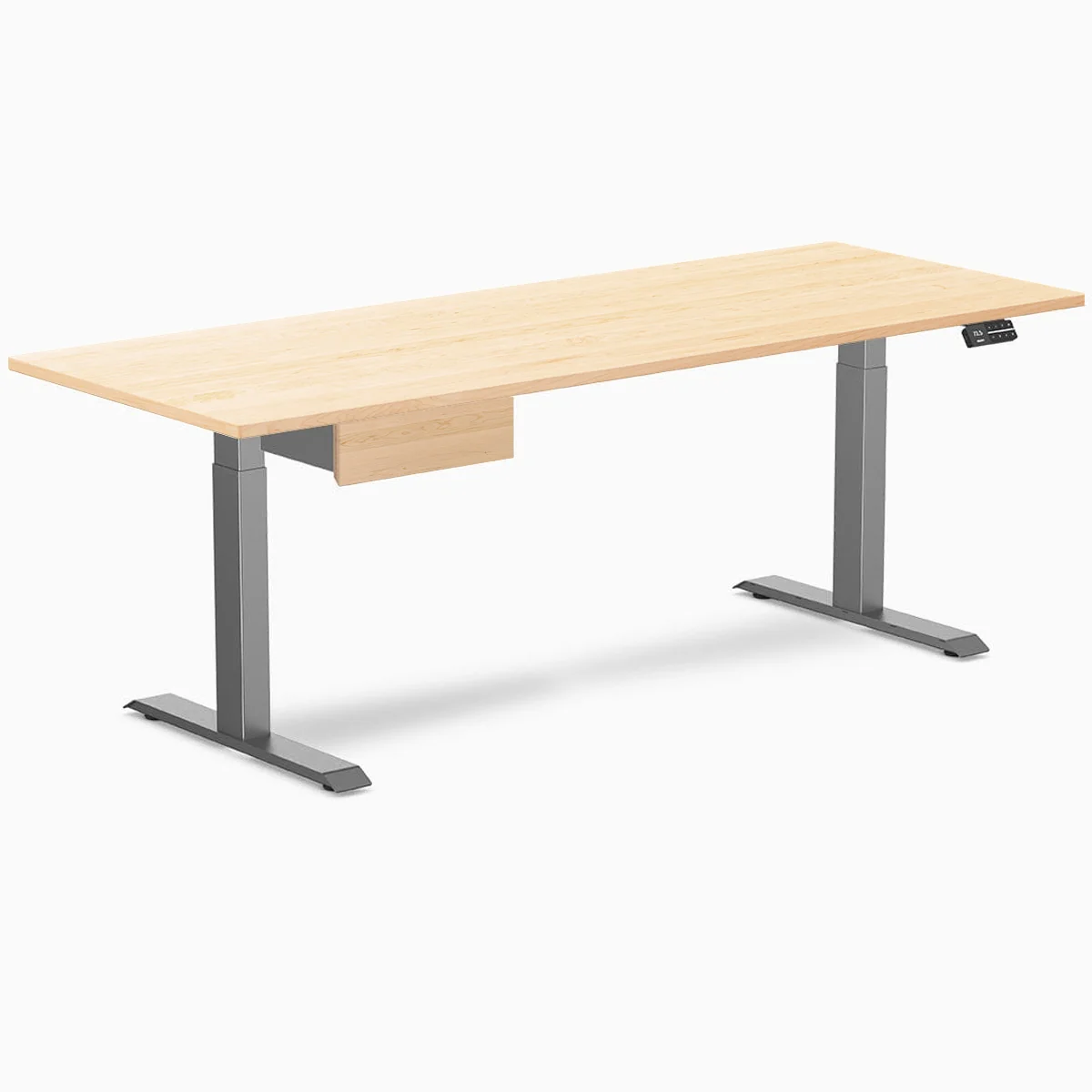 Desky Dual Hardwood Standing Desk With Drawer - Image 134