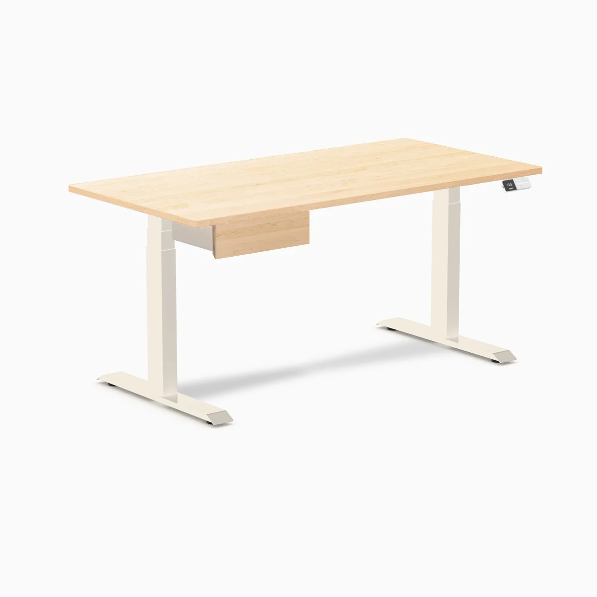 Desky Dual Hardwood Standing Desk With Drawer - Image 157