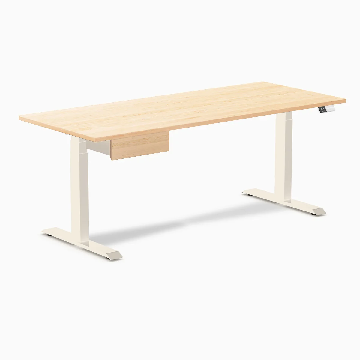 Desky Dual Hardwood Standing Desk With Drawer - Image 158