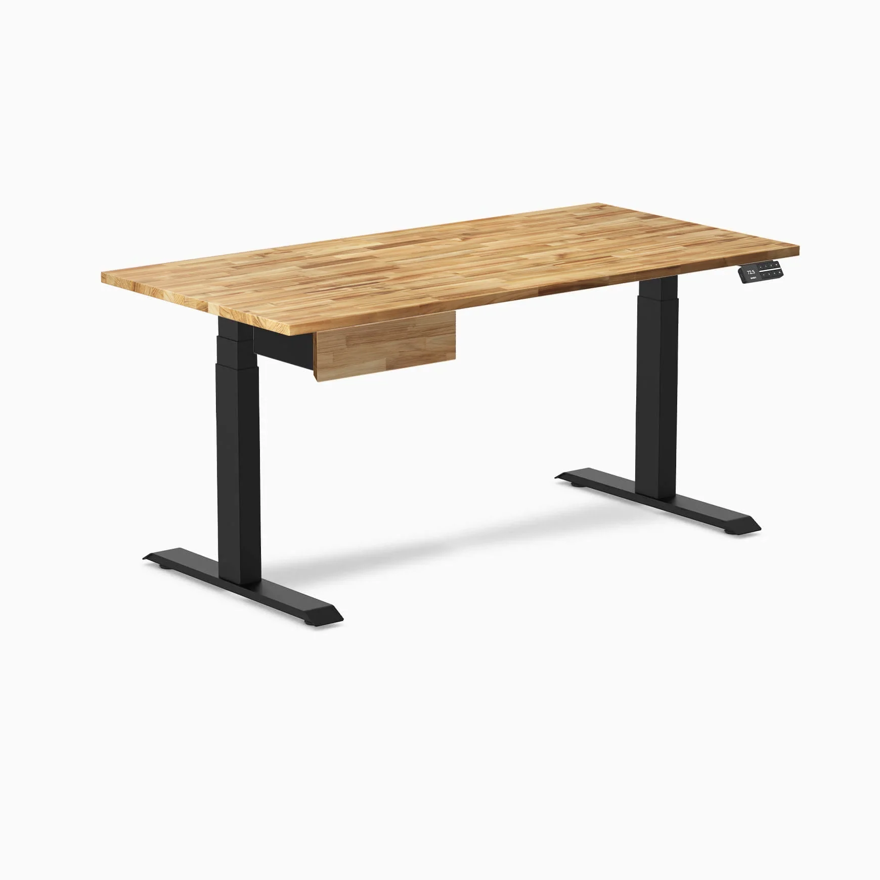 Desky Dual Hardwood Standing Desk With Drawer - Image 160