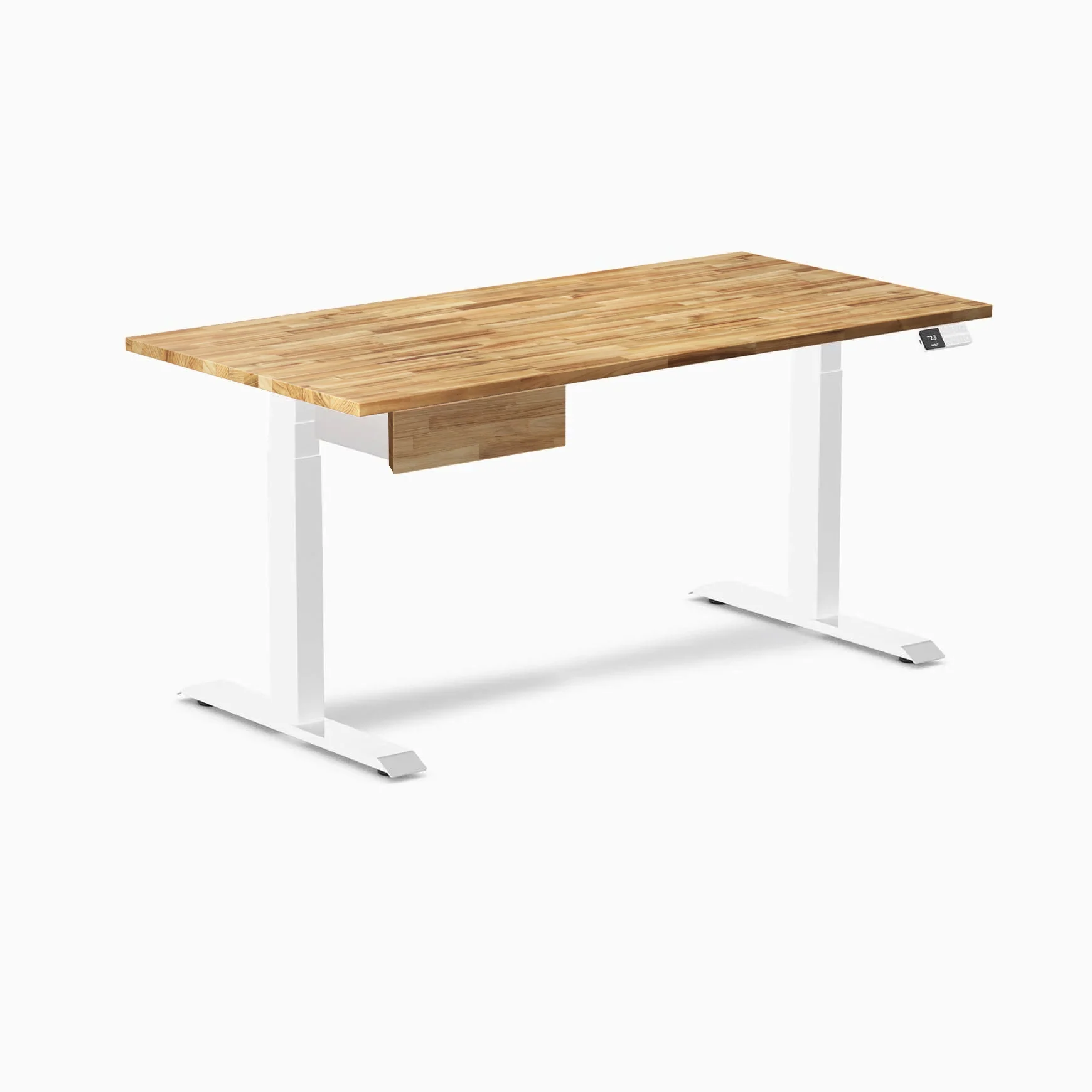 Desky Dual Hardwood Standing Desk With Drawer - Image 161