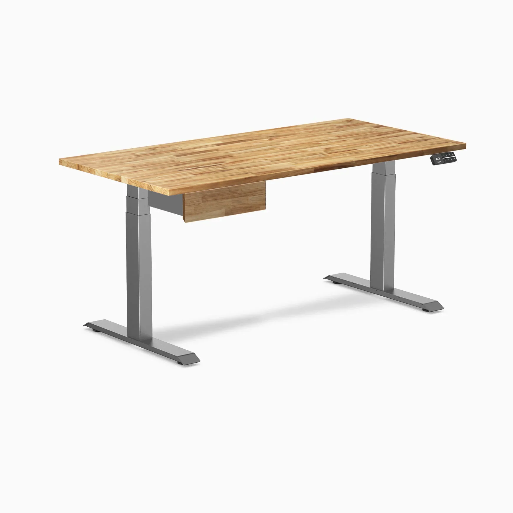 Desky Dual Hardwood Standing Desk With Drawer - Image 163