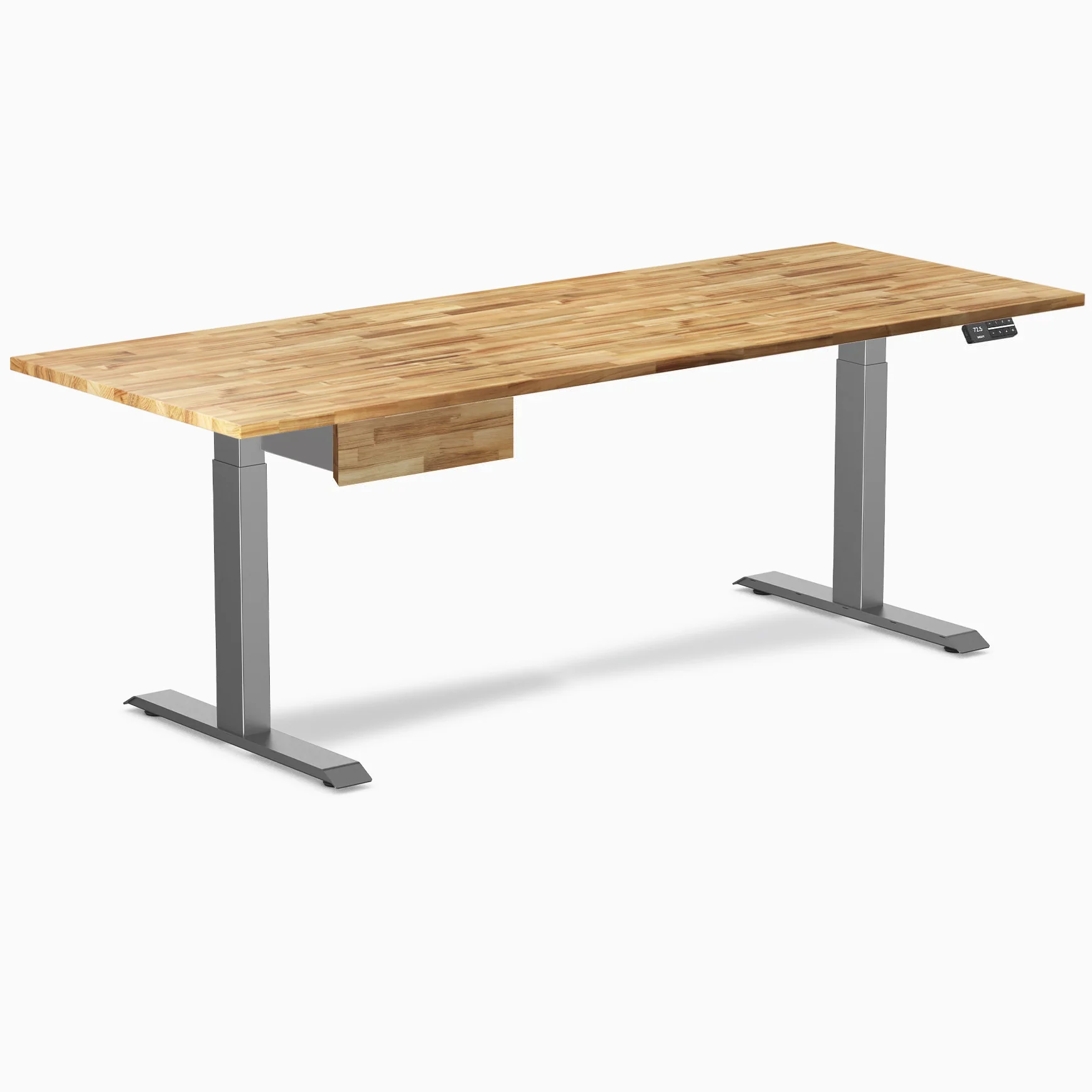 Desky Dual Hardwood Standing Desk With Drawer - Image 173